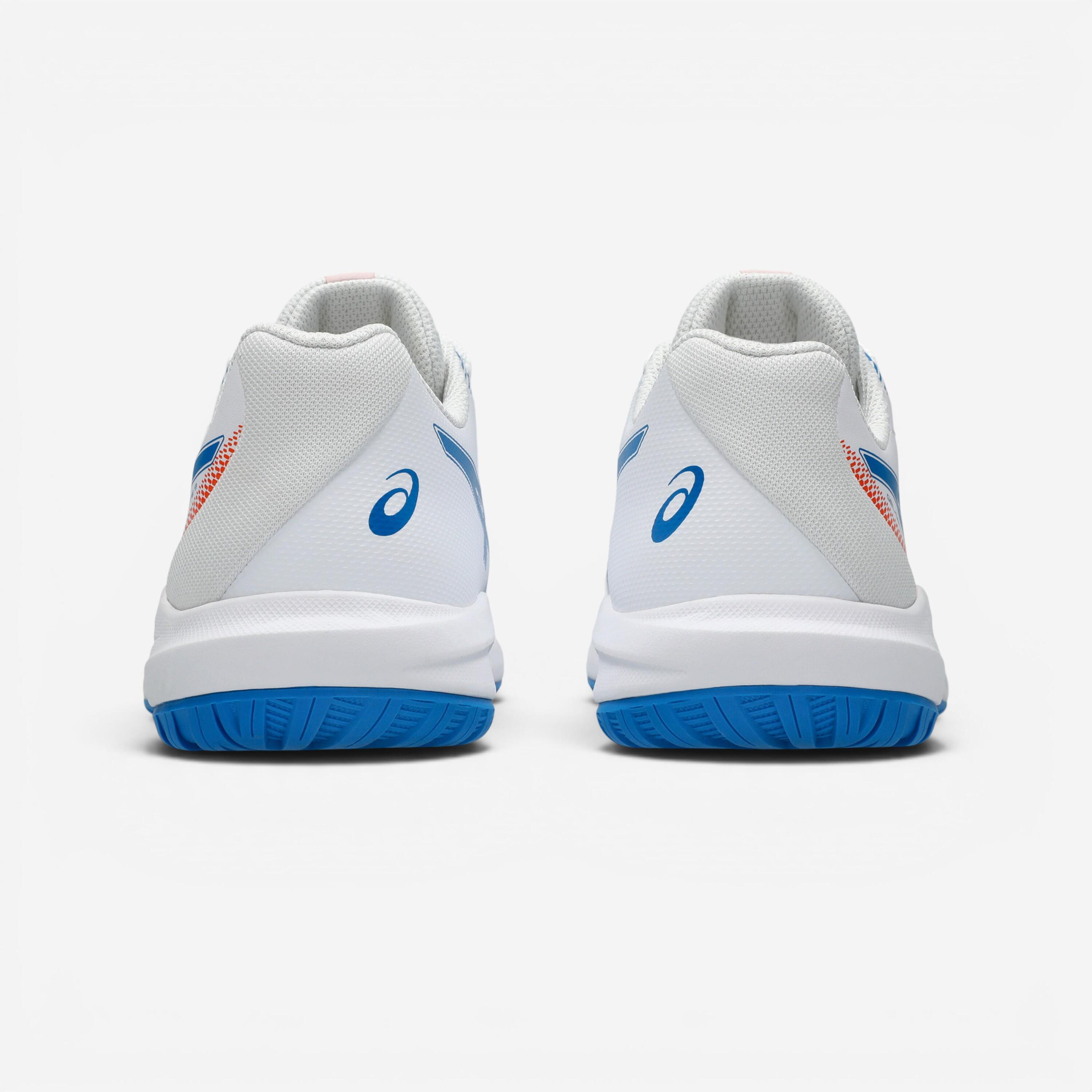 Chaussures de tennis multicourt à lacets enfant, Asics Gel Dedicate 9 GS blanc 8/8