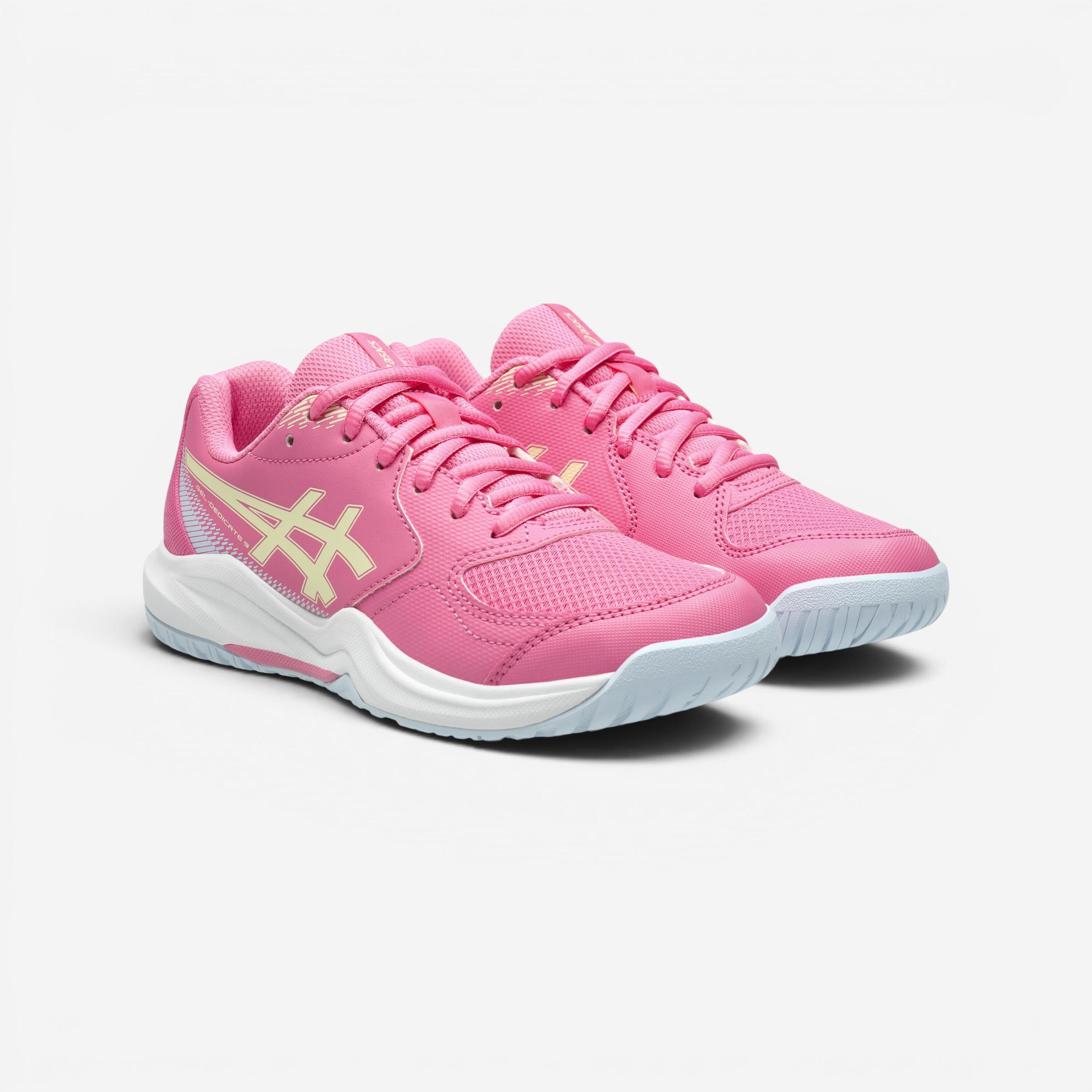 Tennisschoenen Gel Dedicate 9 GS voor kinderen roze 2/8