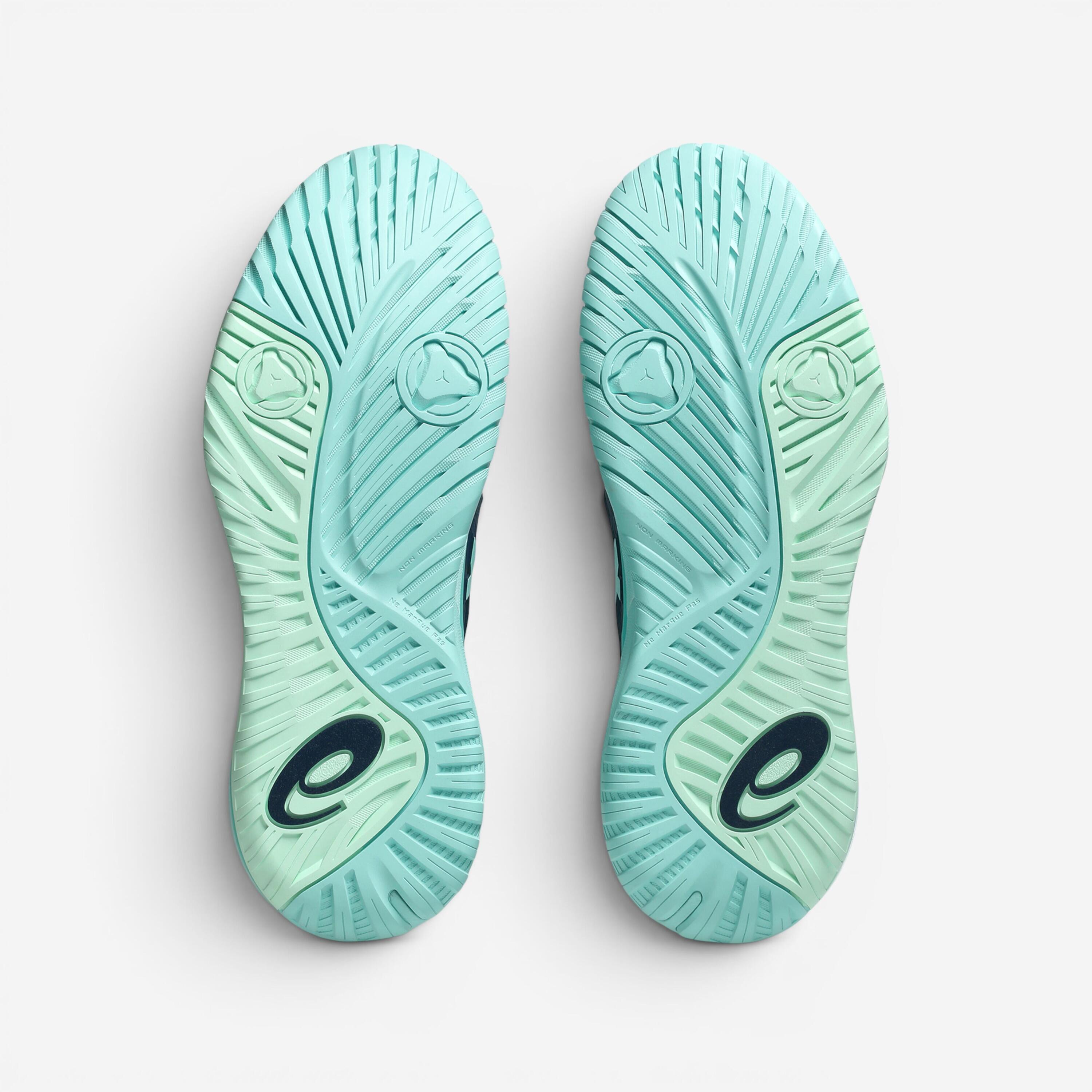 Chaussures de tennis multicourt homme, Gel Resolution X bleu turquoise 3/8