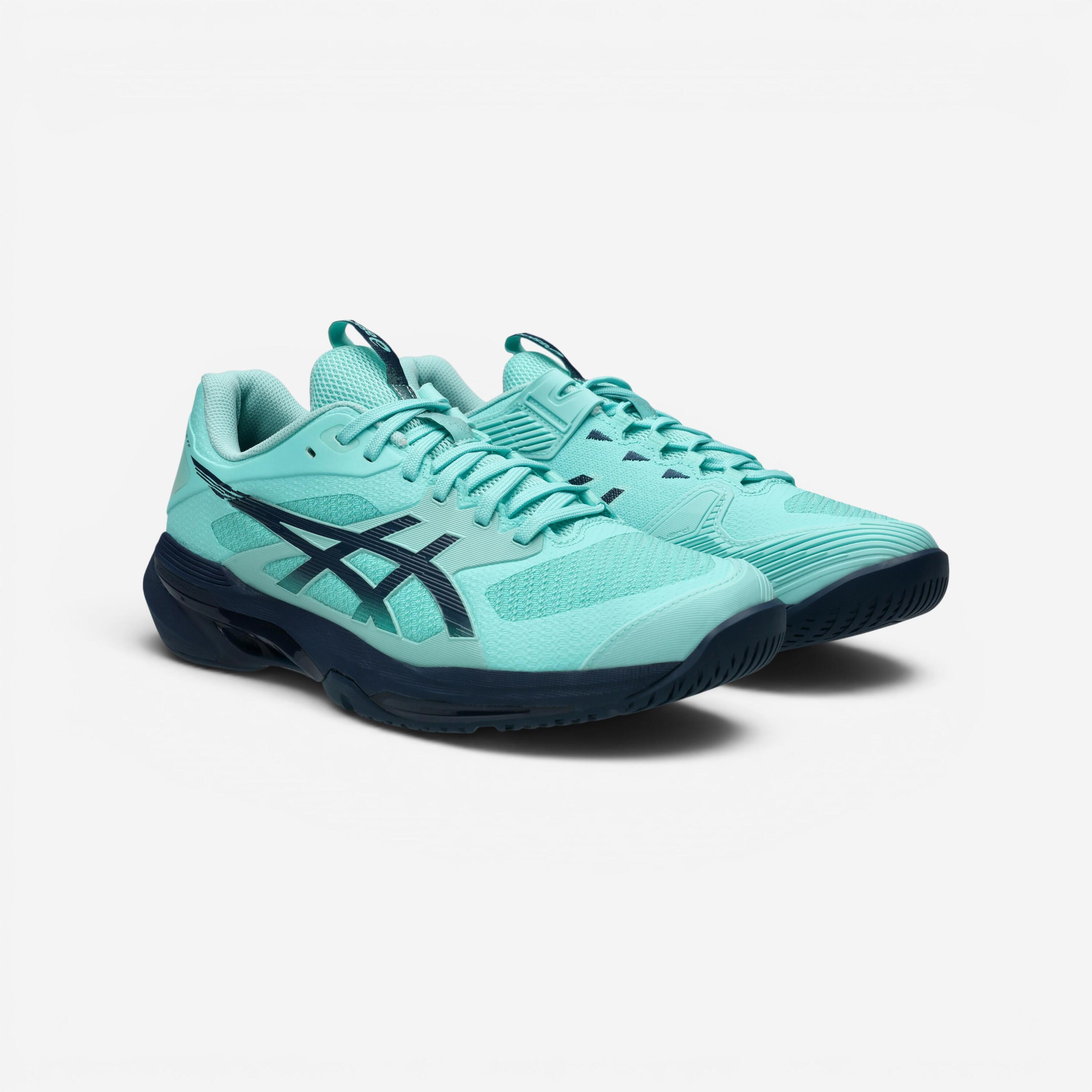 Chaussures de tennis multicourt homme, Solution Speed FF 4 vert bleu 5/8