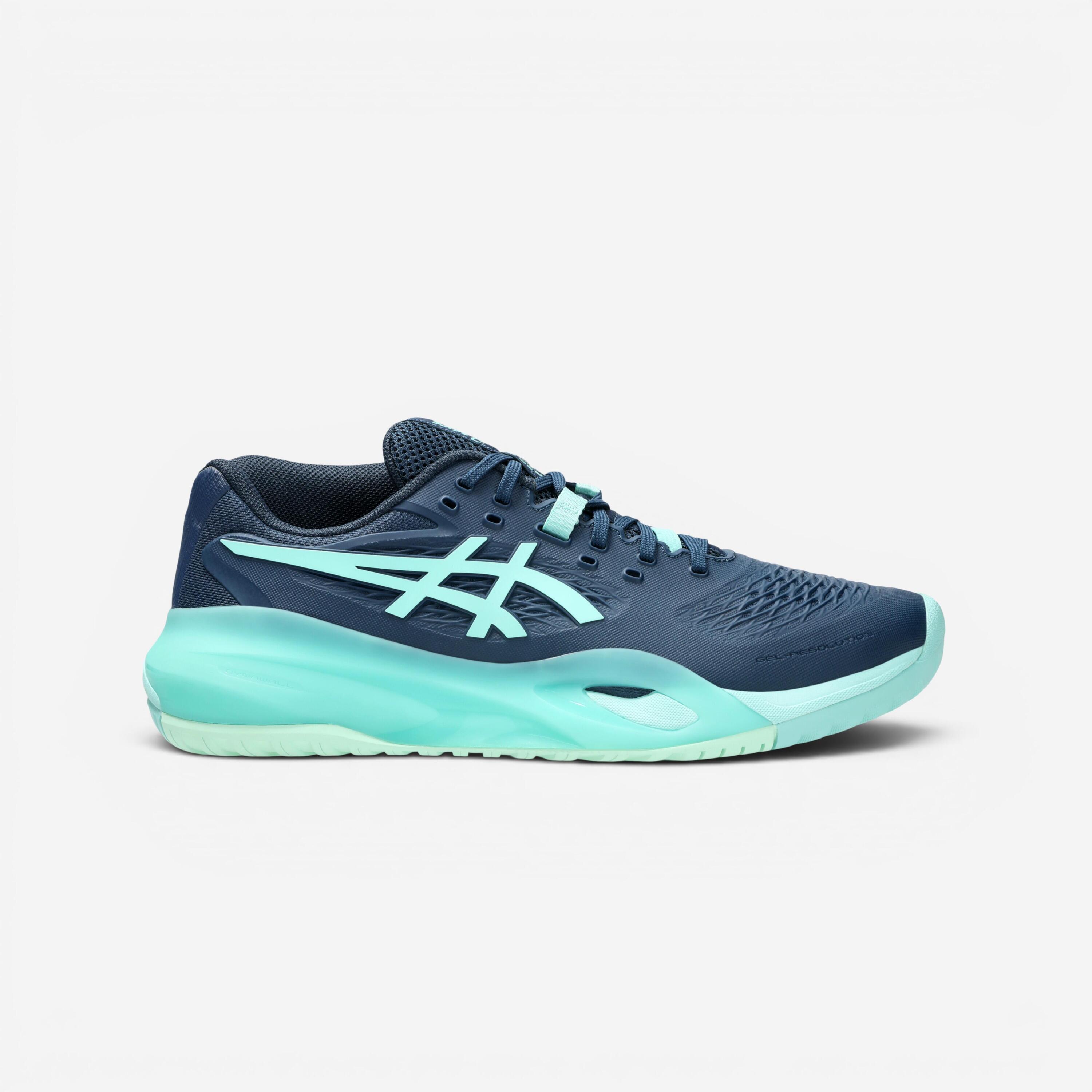 Chaussures de tennis multicourt homme, Gel Resolution X bleu turquoise 7/8