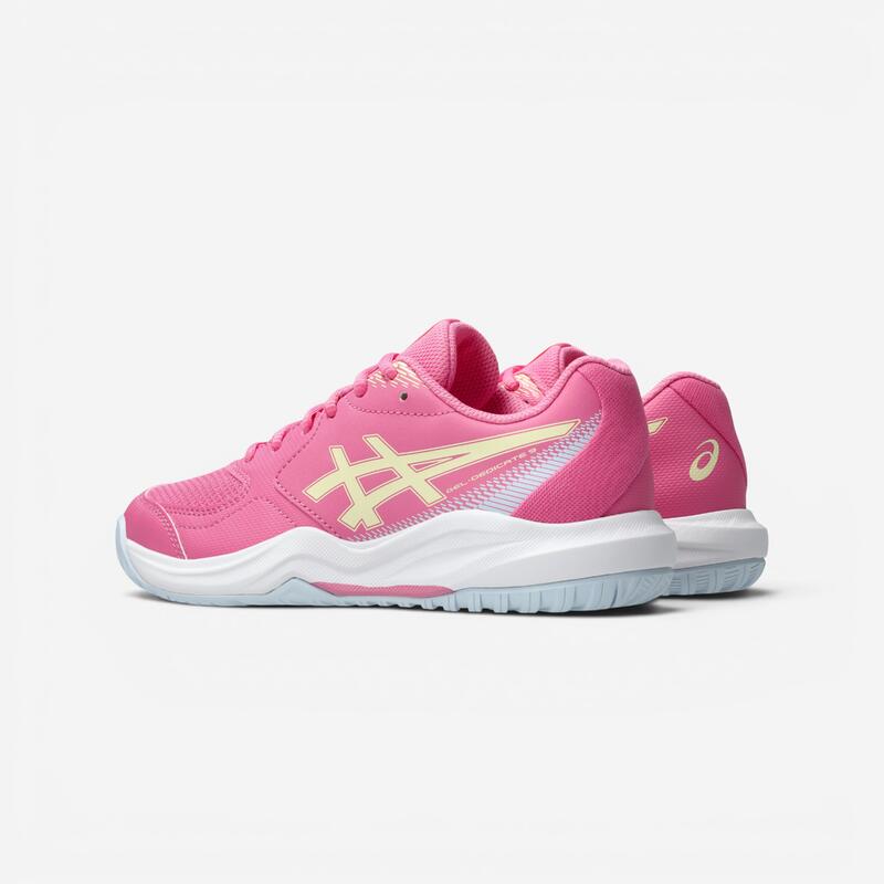 Încălțăminte de tenis cu șireturi, Asics Gel Dedicate 9 GS Roz, Copii