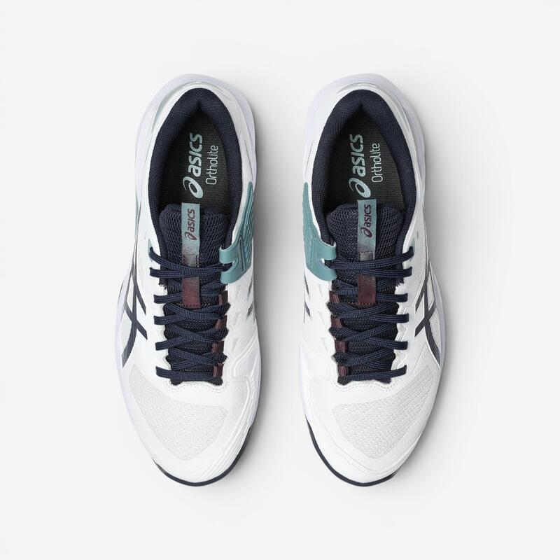 Încălțăminte de tenis pe zgură, Solution Speed FF 4 Alb-Verde, Bărbați