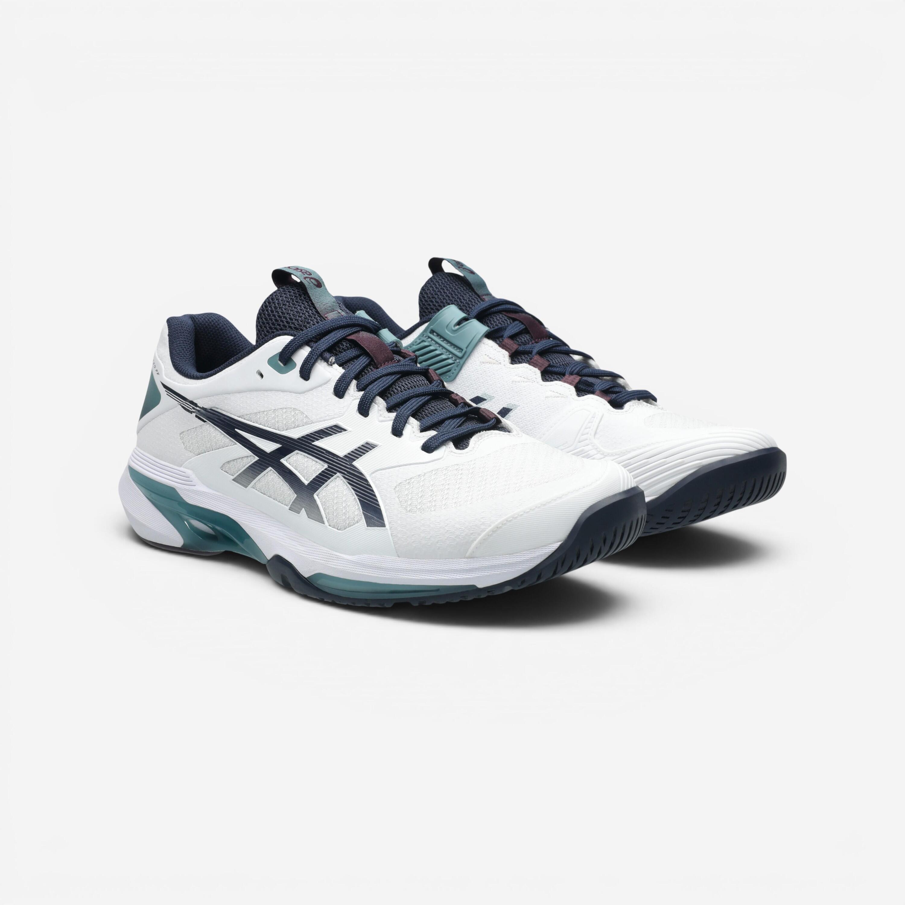 Zapatillas de tenis multipista hombre, Solution Speed FF 4 blanco verde 2/5