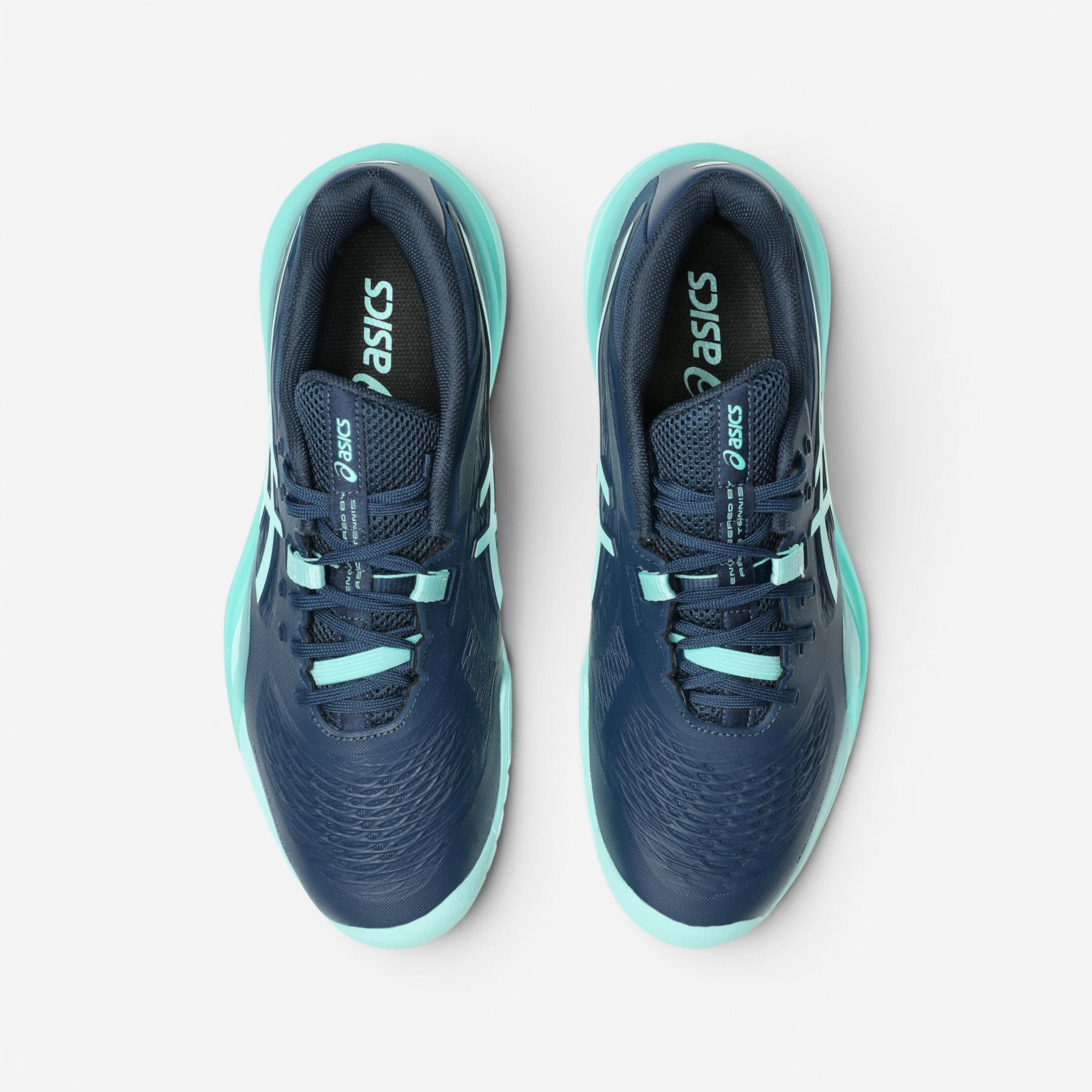Chaussures de tennis multicourt homme, Gel Resolution X bleu turquoise 5/8