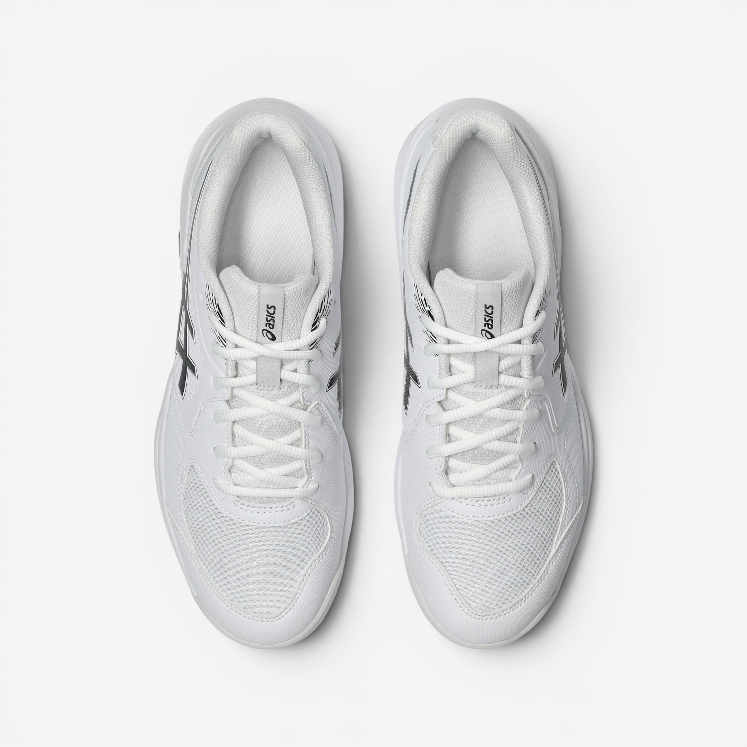 Chaussures de tennis multicourt homme, Asics Gel Dedicate 9 blanc 6/8