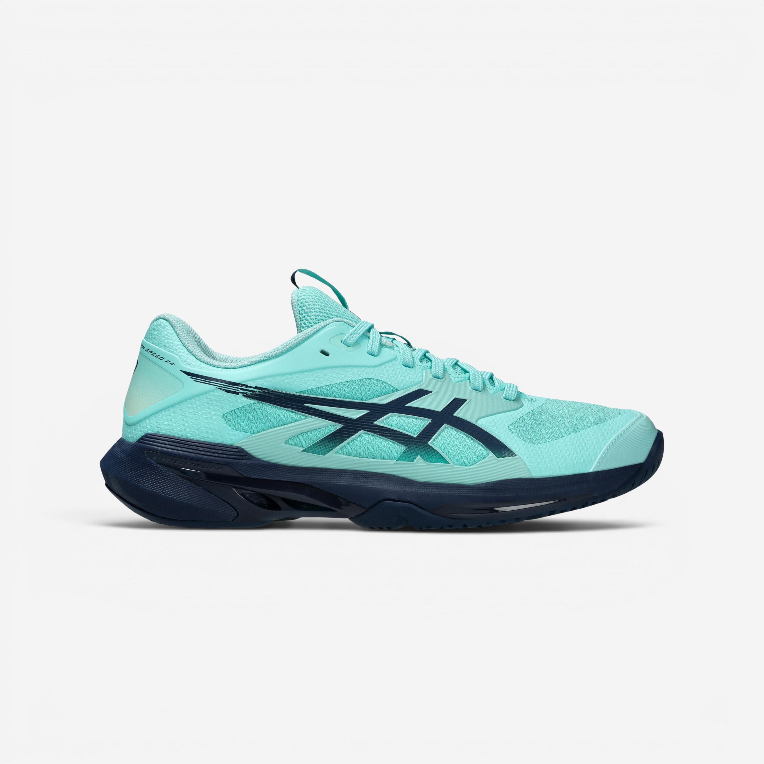 Chaussures de tennis multicourt homme, Solution Speed FF 4 vert bleu 8/8