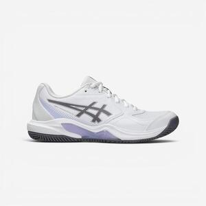 Zapatillas de tenis tierra batida mujer, Asics Gel Dedicate 9 blanco