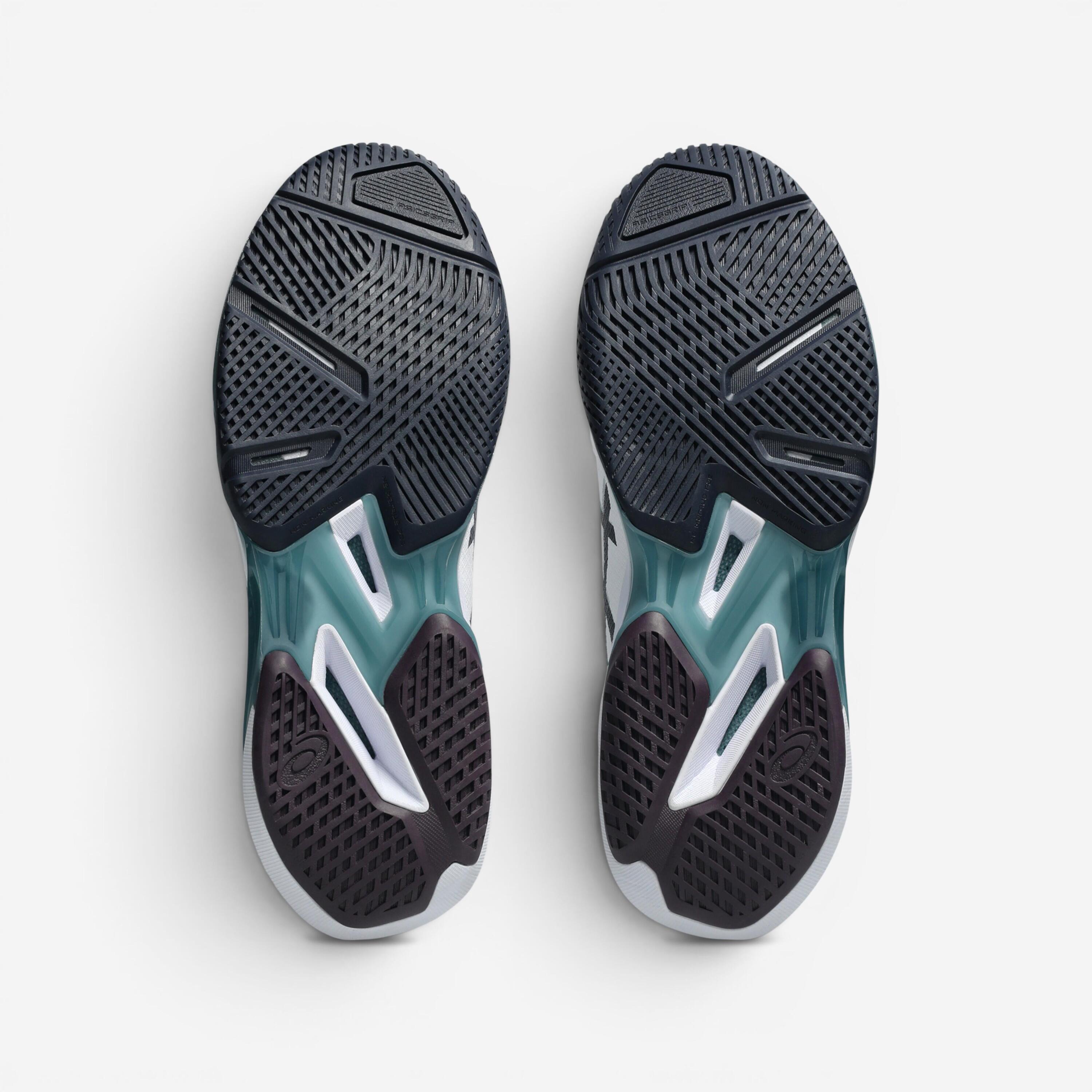 Zapatillas de tenis multipista hombre, Solution Speed FF 4 blanco verde 3/5