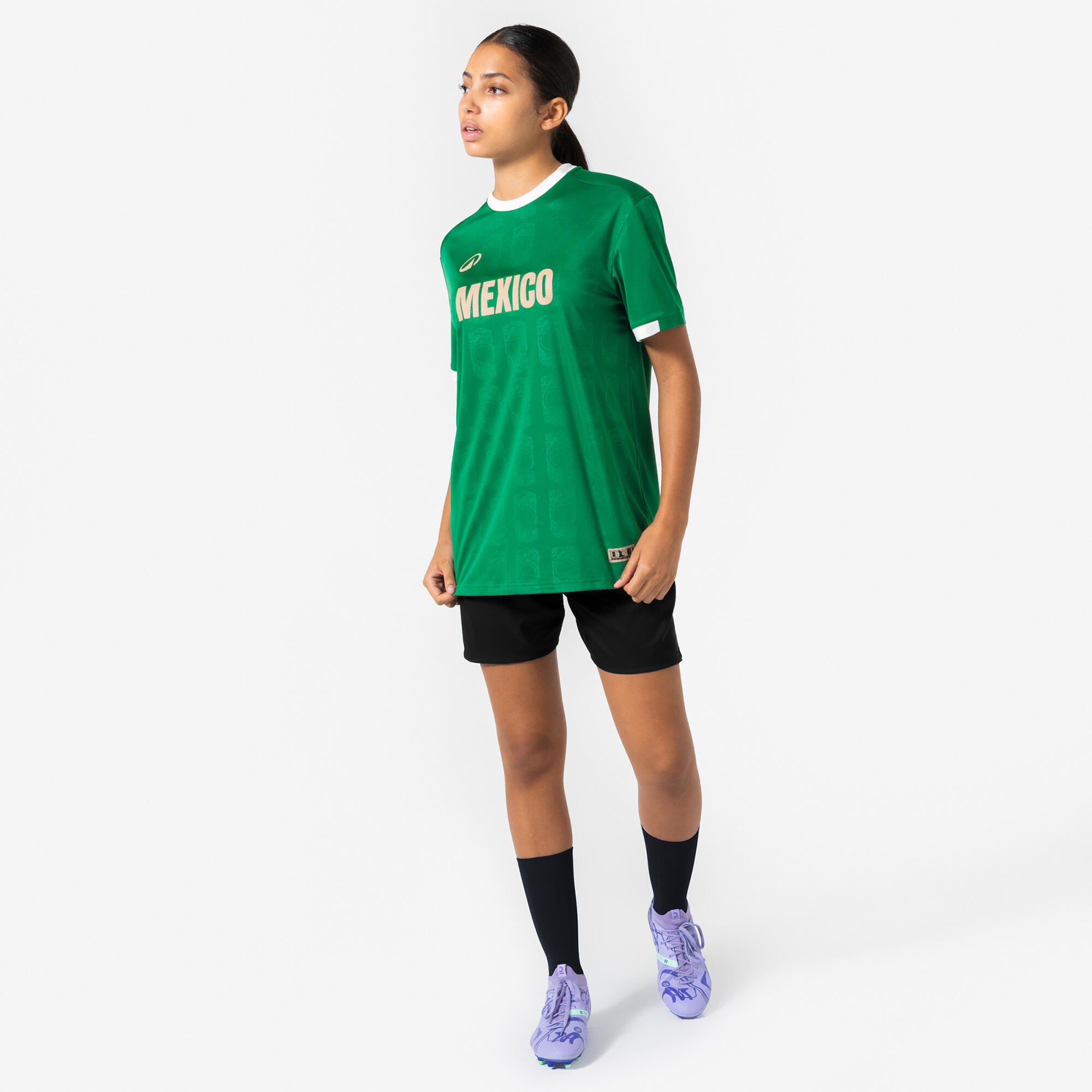 Playera de fútbol de aficionado de México para adulto 2/7