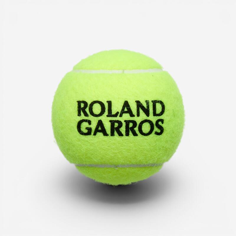 Tenis Topu - 4 Adet - Sarı - Roland Garros All Court