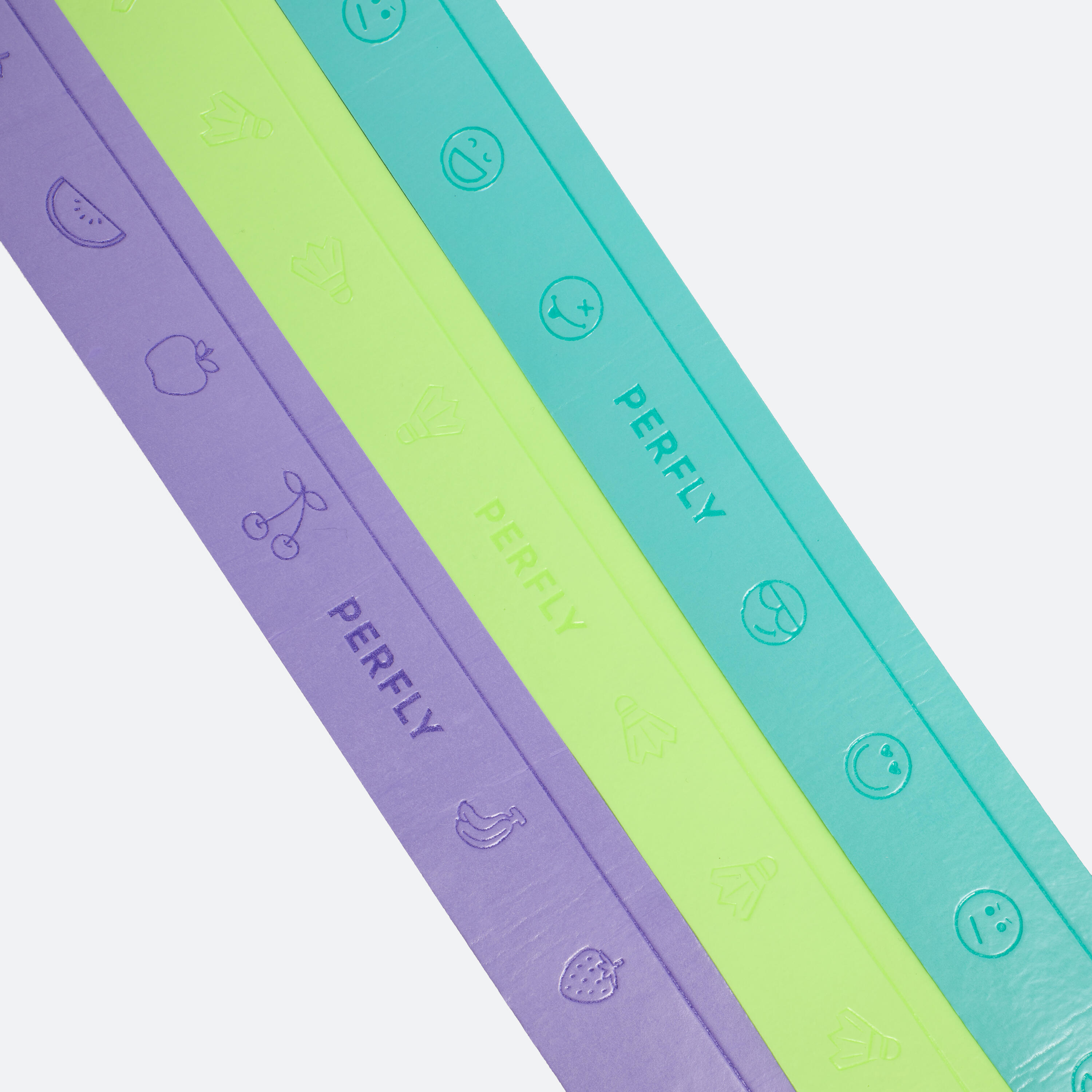 Badminton Fun Overgrip X 3 Purple Mint Green 5/10