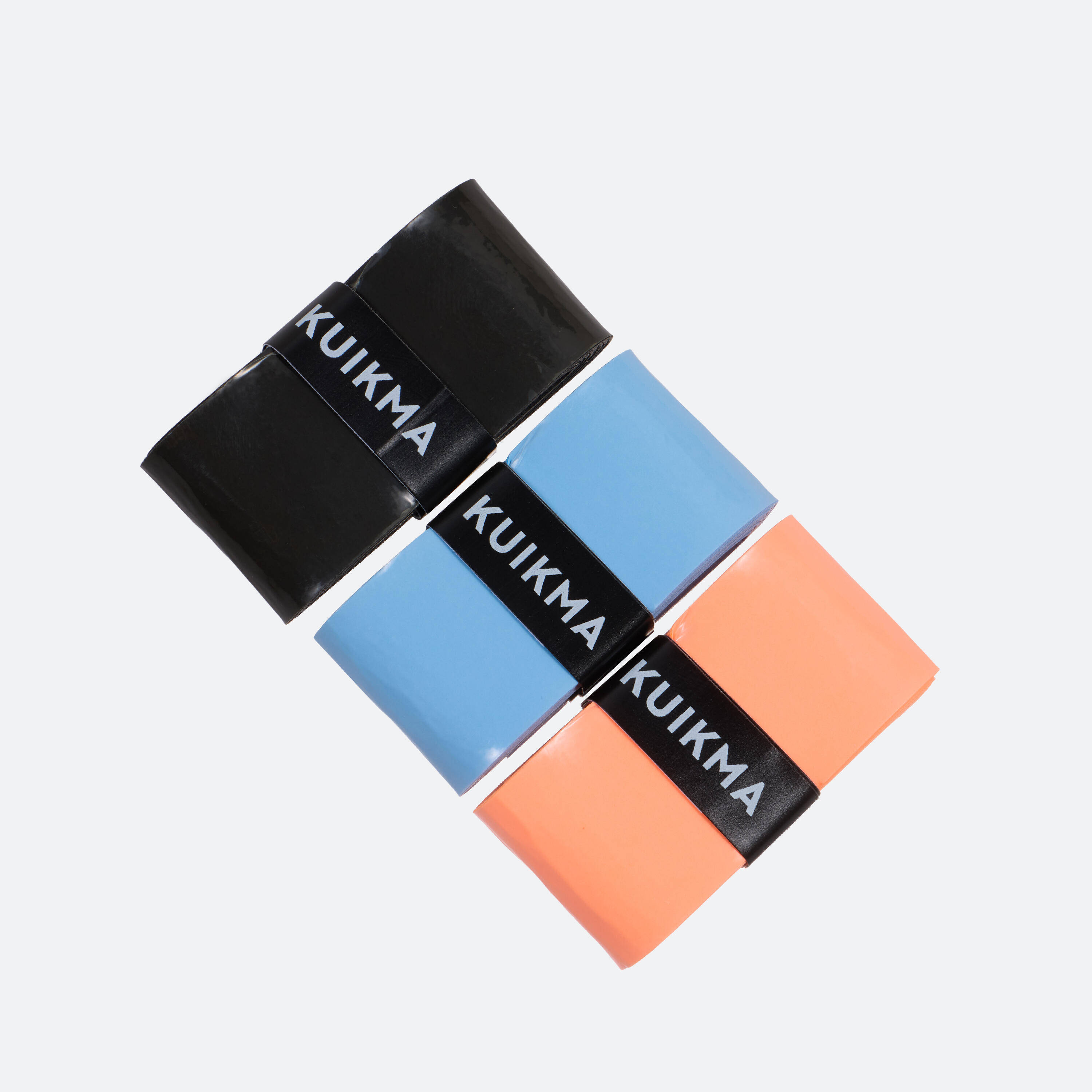 Badminton Comfort Overgrip x 3 Blue Black Orange -  3