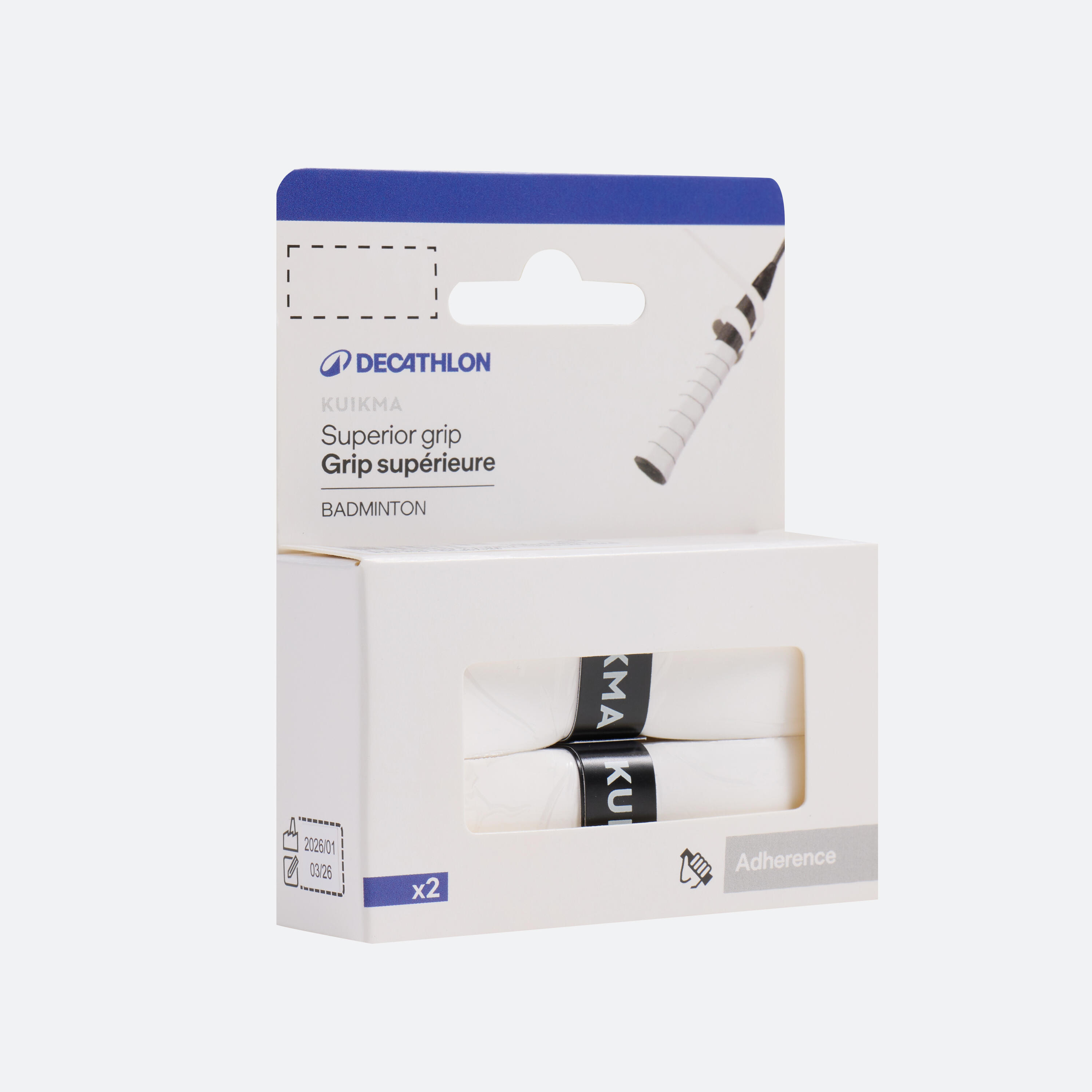 Ruban Badminton Supérieur x3 Blanc 2/6