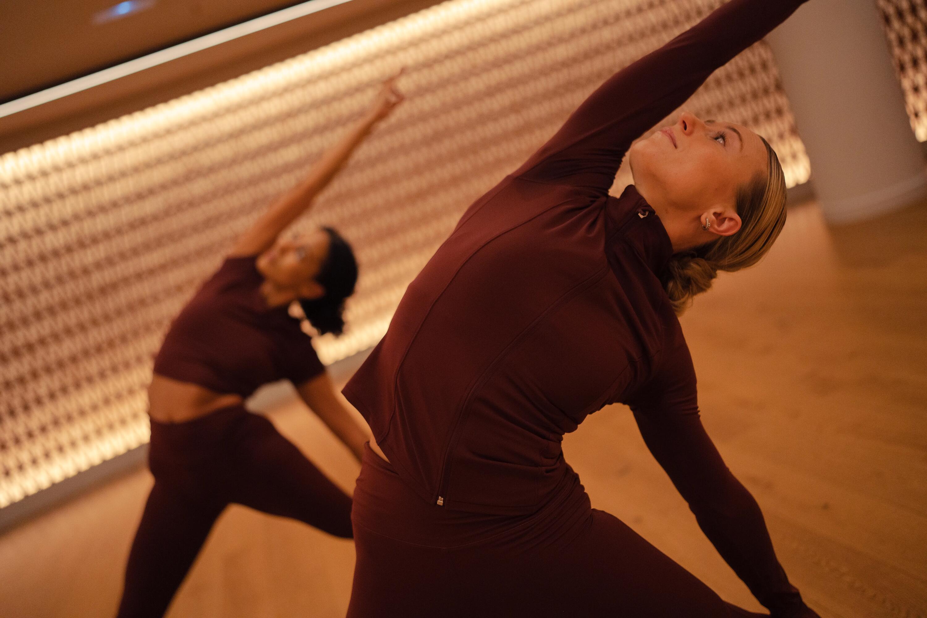 Veste de yoga et pilates femme, bordeaux 2/9