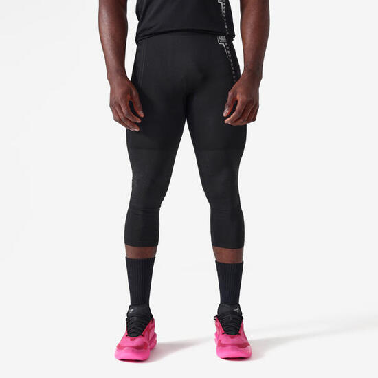Pantaloni 3/4 basket adulto NBA TIGHT 900 bianchi