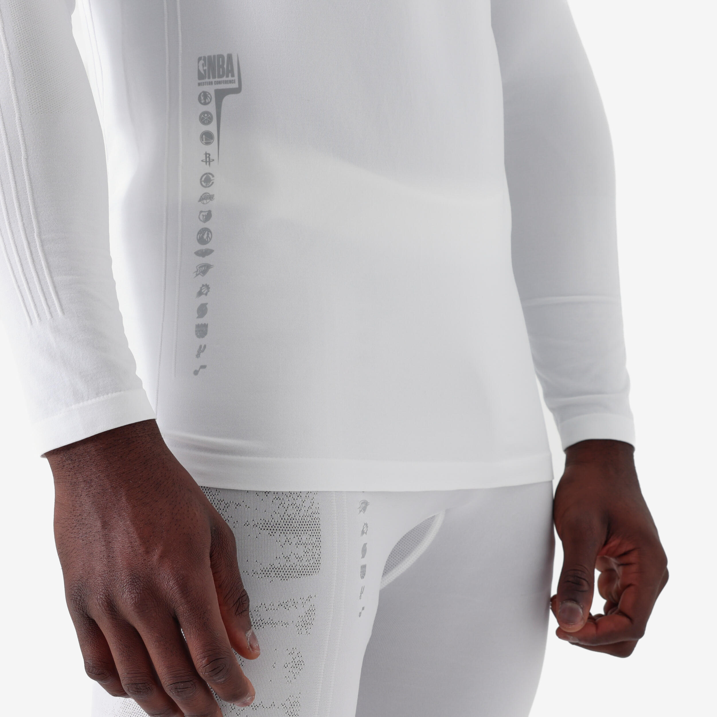 Podkoszulek do koszykówki długi rękaw unisex NBA Tarmak 900 bez szwów 5/9