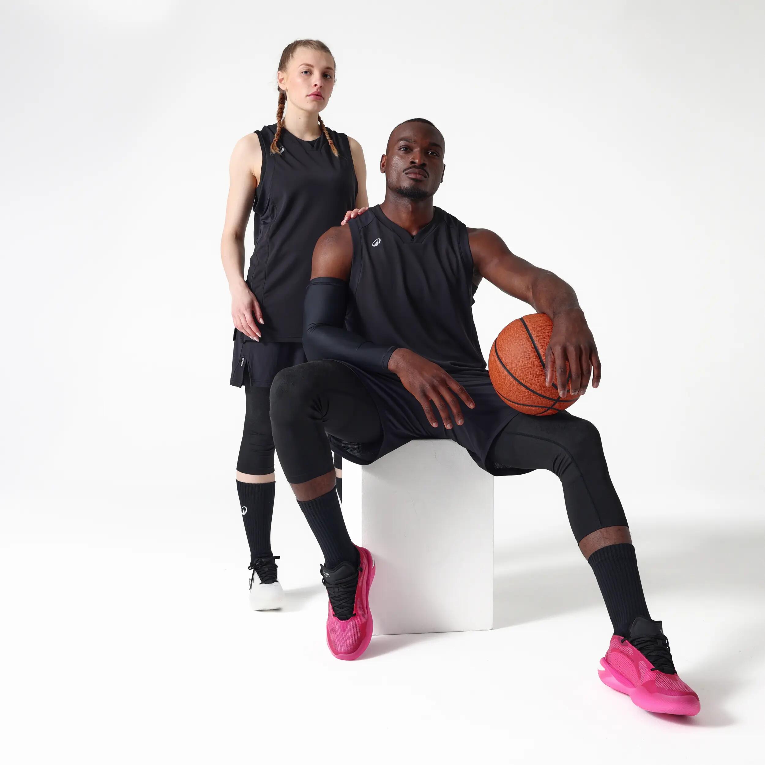 Sleeveless Basketball Base Layer Tank Jersey, 500  6/9