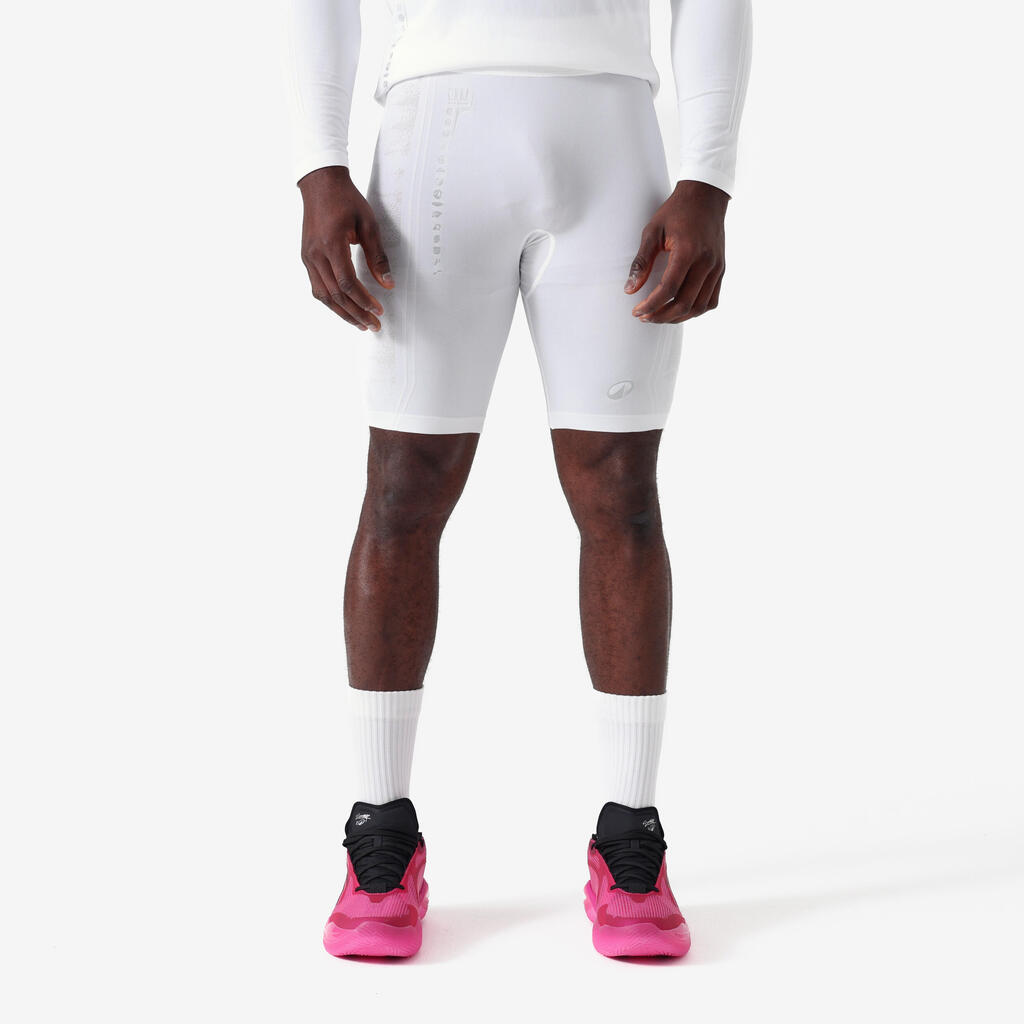 Damen/Herren Basketball Funktionsshorts - NBA weiß