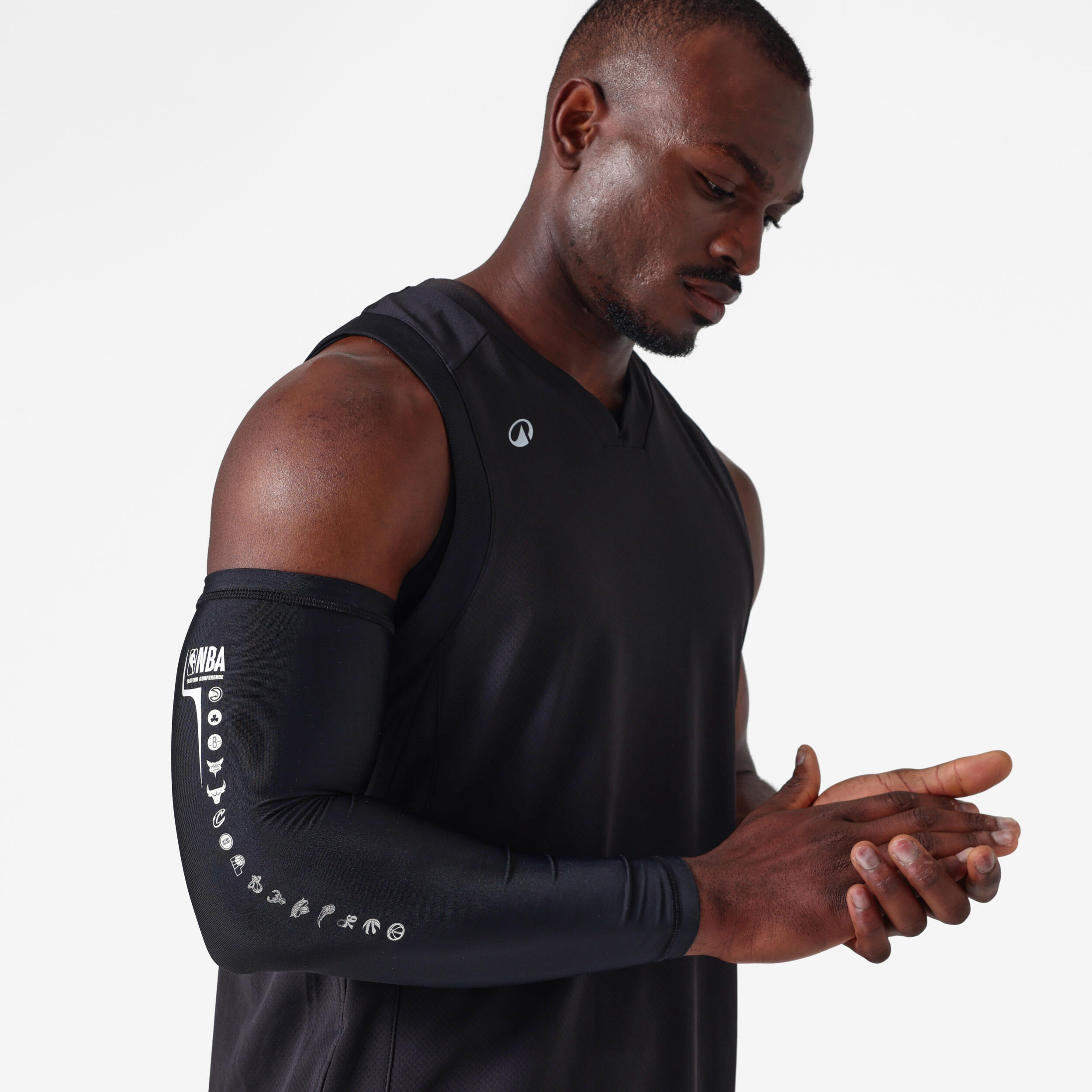NBA adult basketball sleeve black