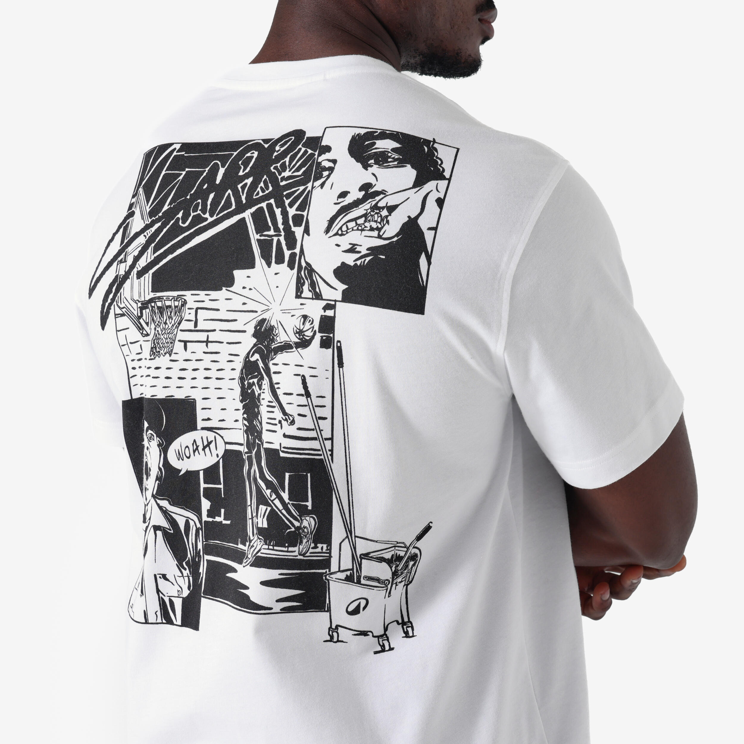 T-shirt basket adulto SARR bianca 4/8