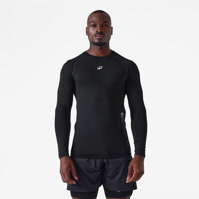 Maglia termica manica lunga basket adulto 900 NBA nera