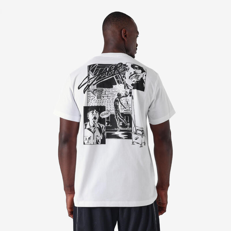 Tricou de basket SARR unisex, alb „back to canaveral”