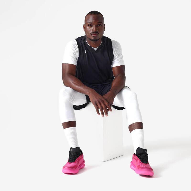 Tricou baschet NBA fără cusături 900 Alb Adulți