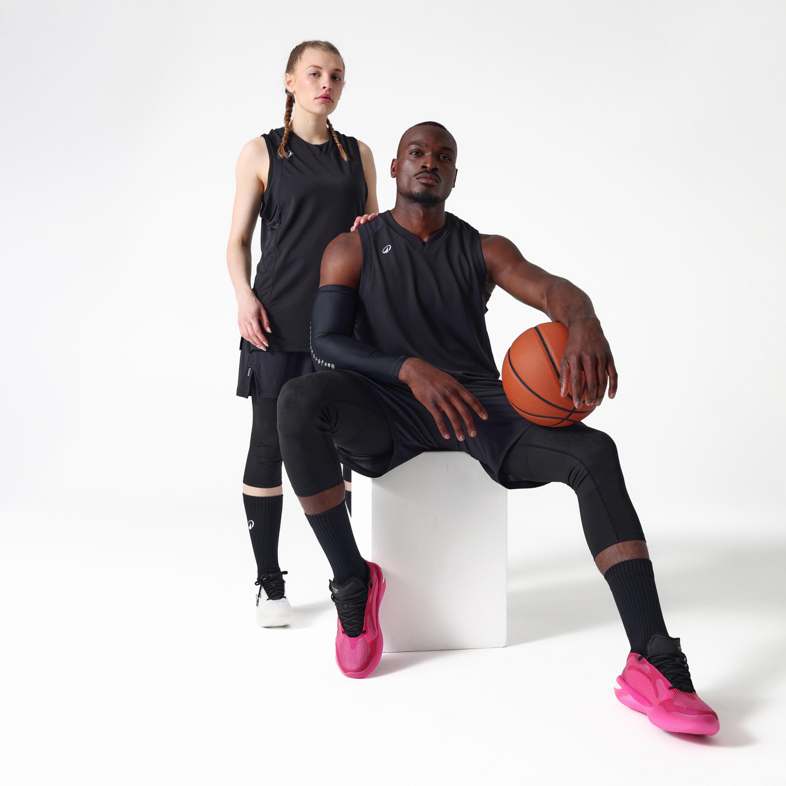 Manchon / Manchette de basketball NBA adulte noir 2/6