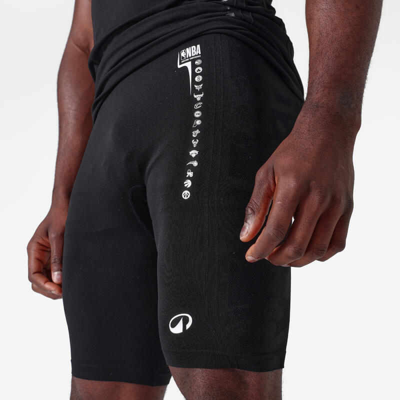 Colanți scurți de baschet NBA Negru Unisex
