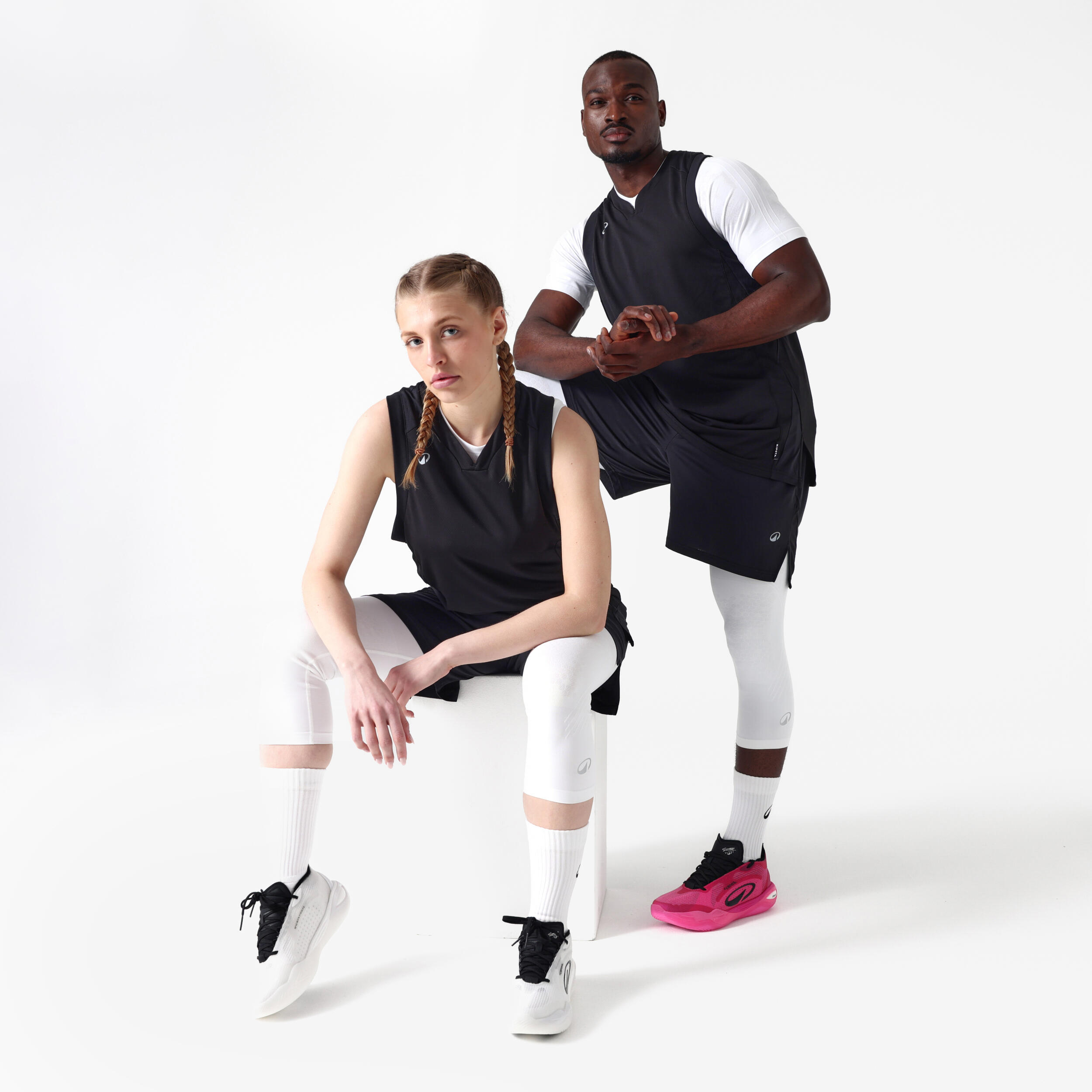 Legginsy koszykarskie męskie 3/4 NBA Tight 900 2/9