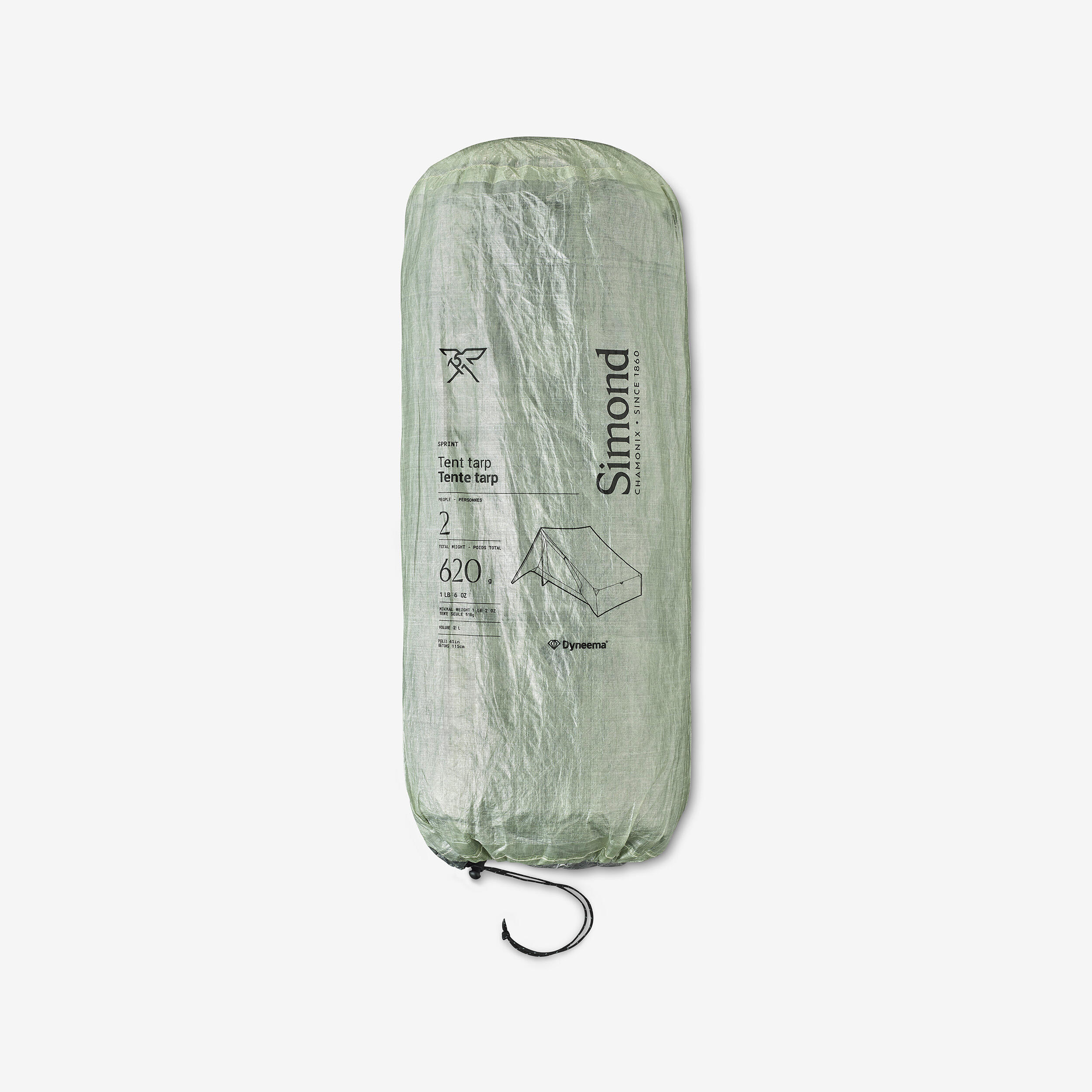 Tente tarp de trekking en Dyneema® Composite Fabric, 2 places, SPRINT 2/16