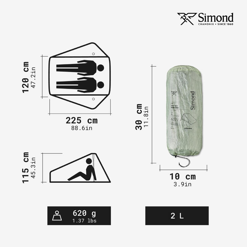Túrasátor, Dyneema®, 2 személyes - Sprint
