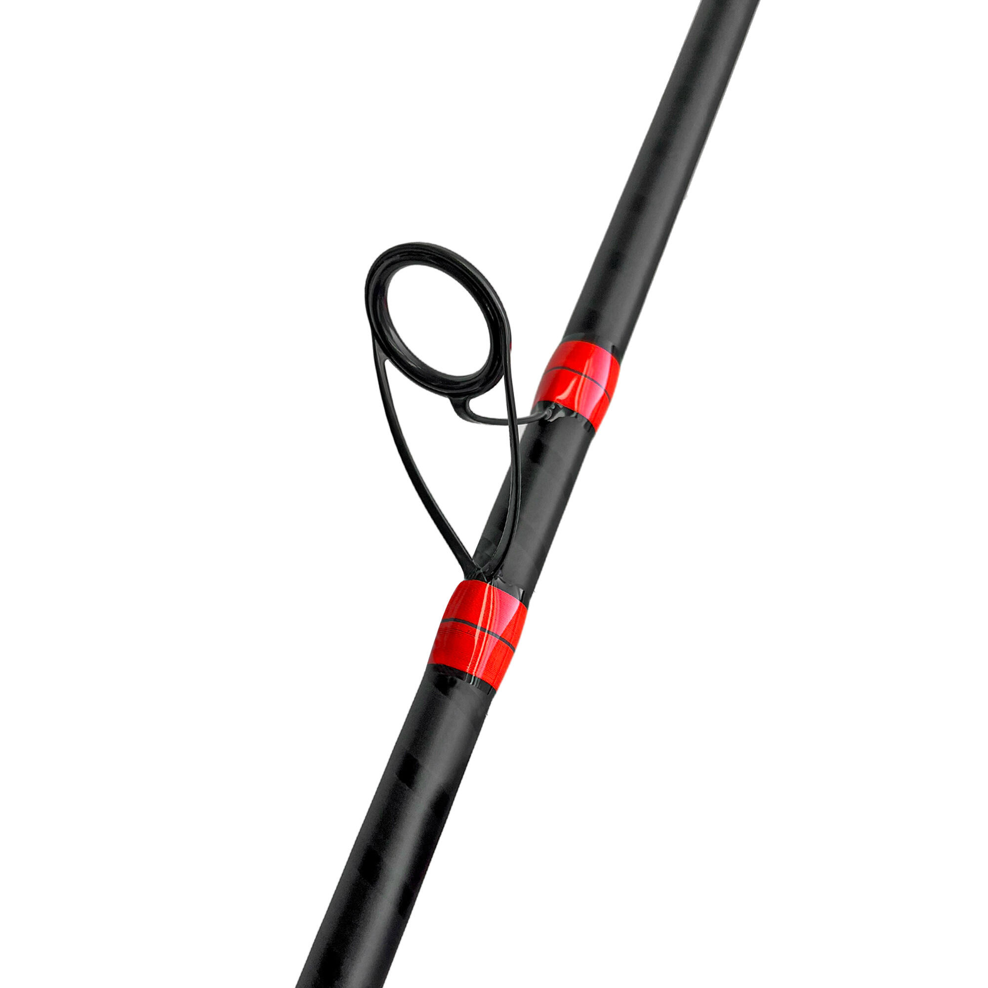 Canna pesca surfcasting Bad Bass Invision XSO nero 4.20m anelli Fuji 4/5