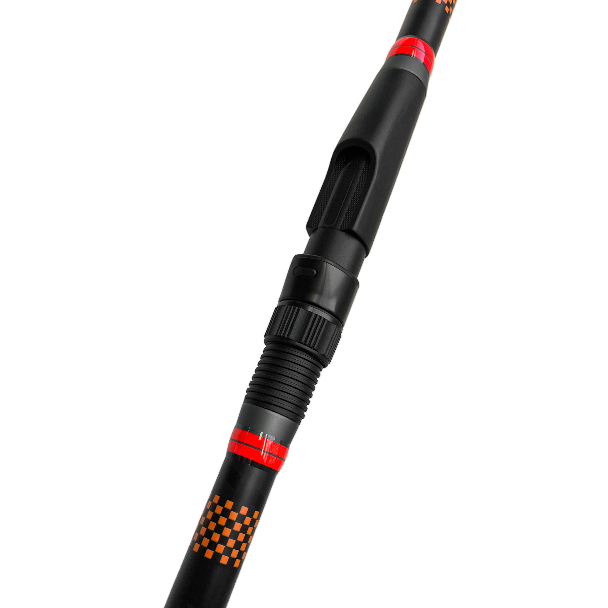 Canna pesca surfcasting Bad Bass Invision XSO nero 4.20m anelli Fuji 5/5