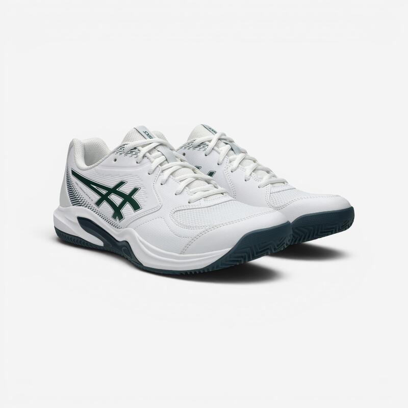 Încălțăminte de tenis pe zgură, Asics Gel Dedicate 9 Alb