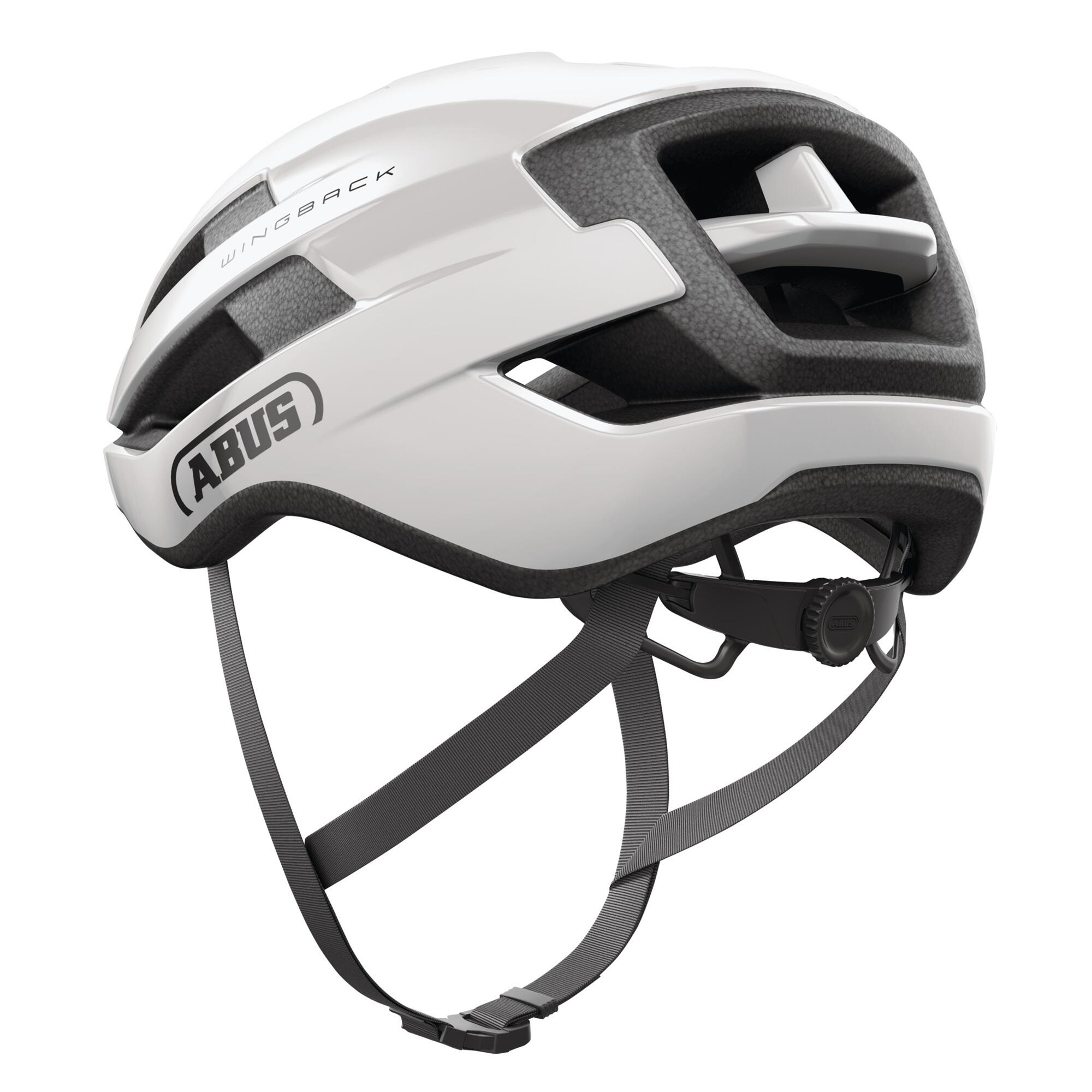 Fahrradhelm Rennradhelm ABUS Wingback shiny white 3/3
