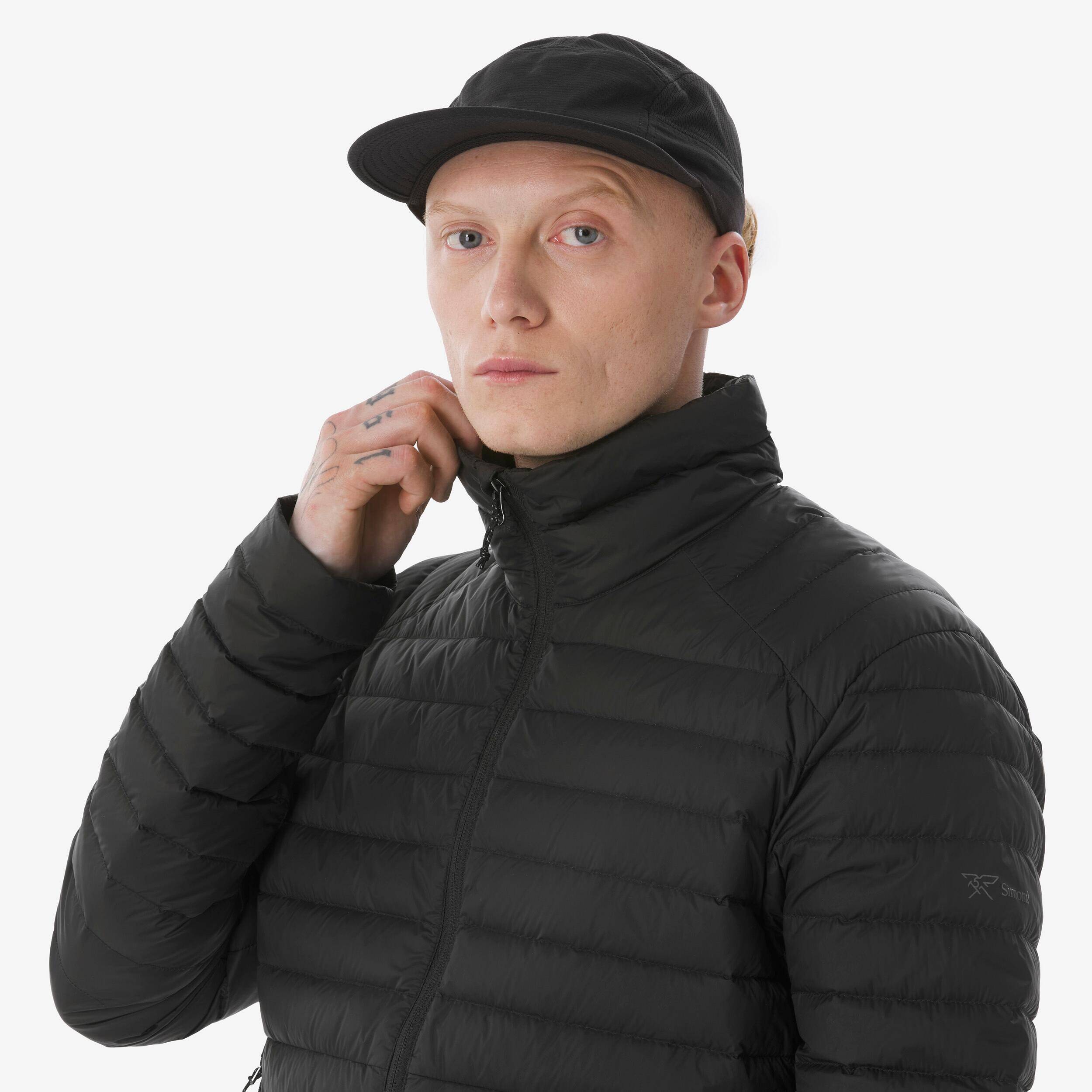 Men’s 90% recycled down trekking jacket -3°C, MT100 - Black -  3