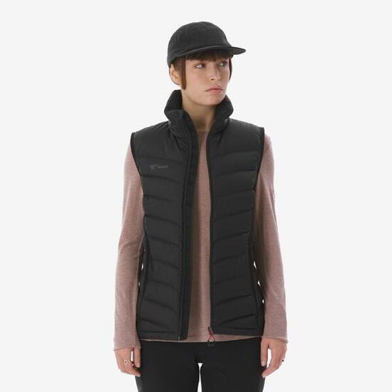 Doudoune sans manches en duvet de trek montagne - mt500 - femme