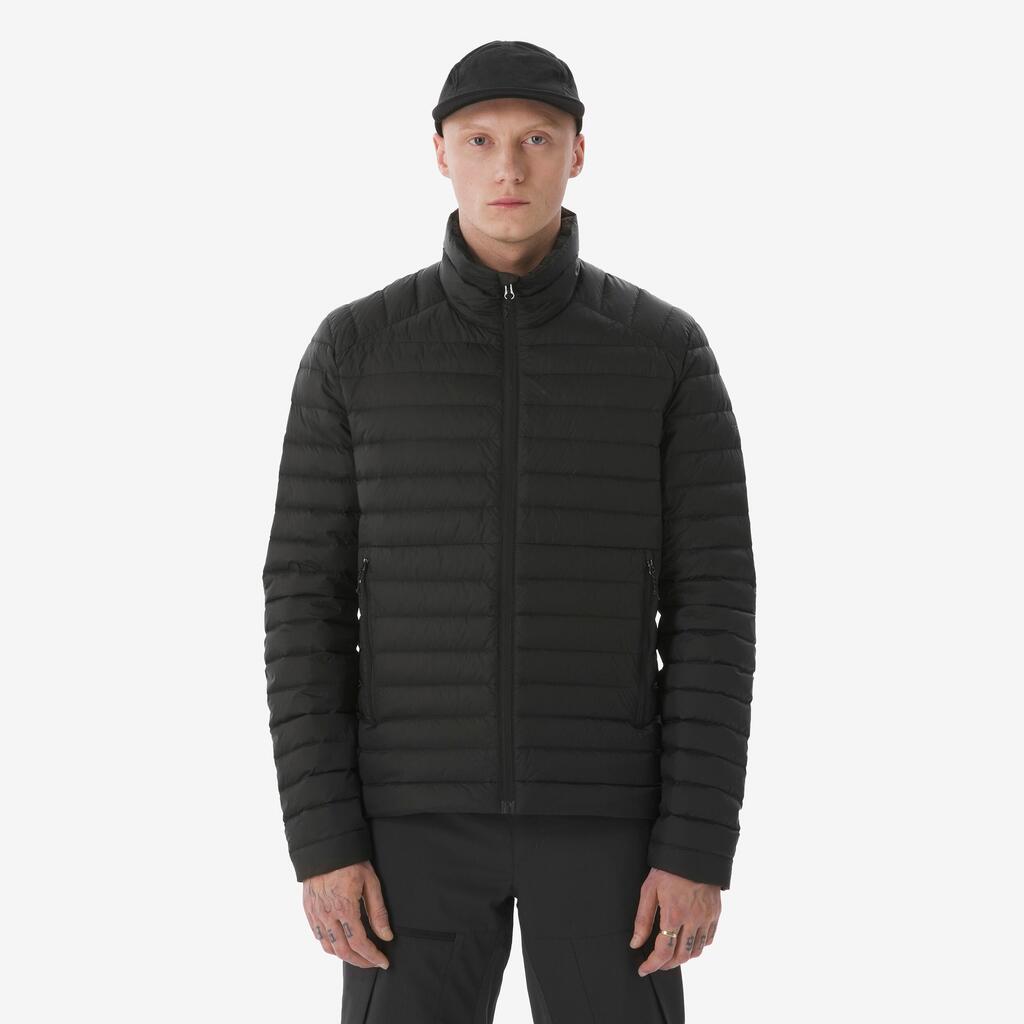 Men’s 90% recycled down trekking jacket -3°C, MT100 - Black