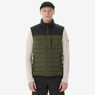 Gilet trekking uomo MT500 PIUMA kaki