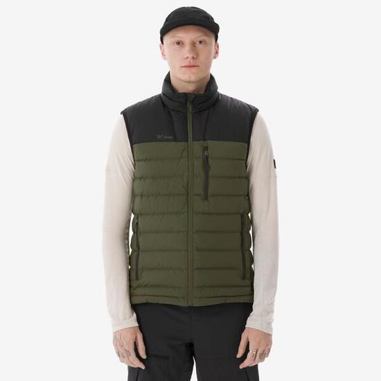 Doudoune sans manches en duvet de trek montagne - mt500 - homme