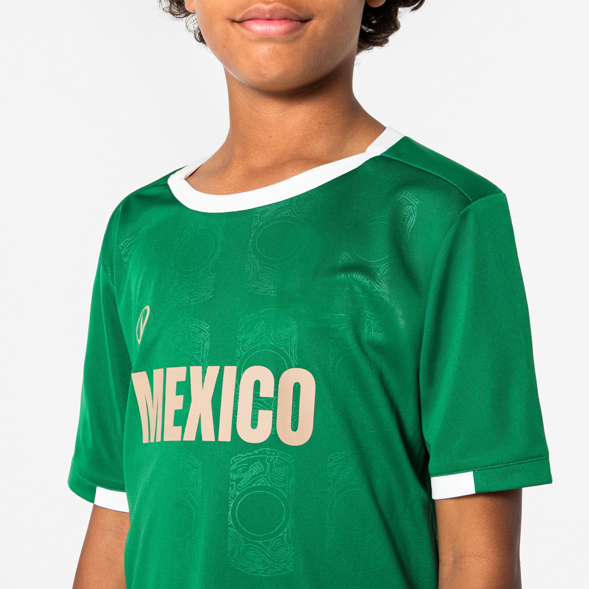 Playera de futbol de aficionado de México para niño 4/8
