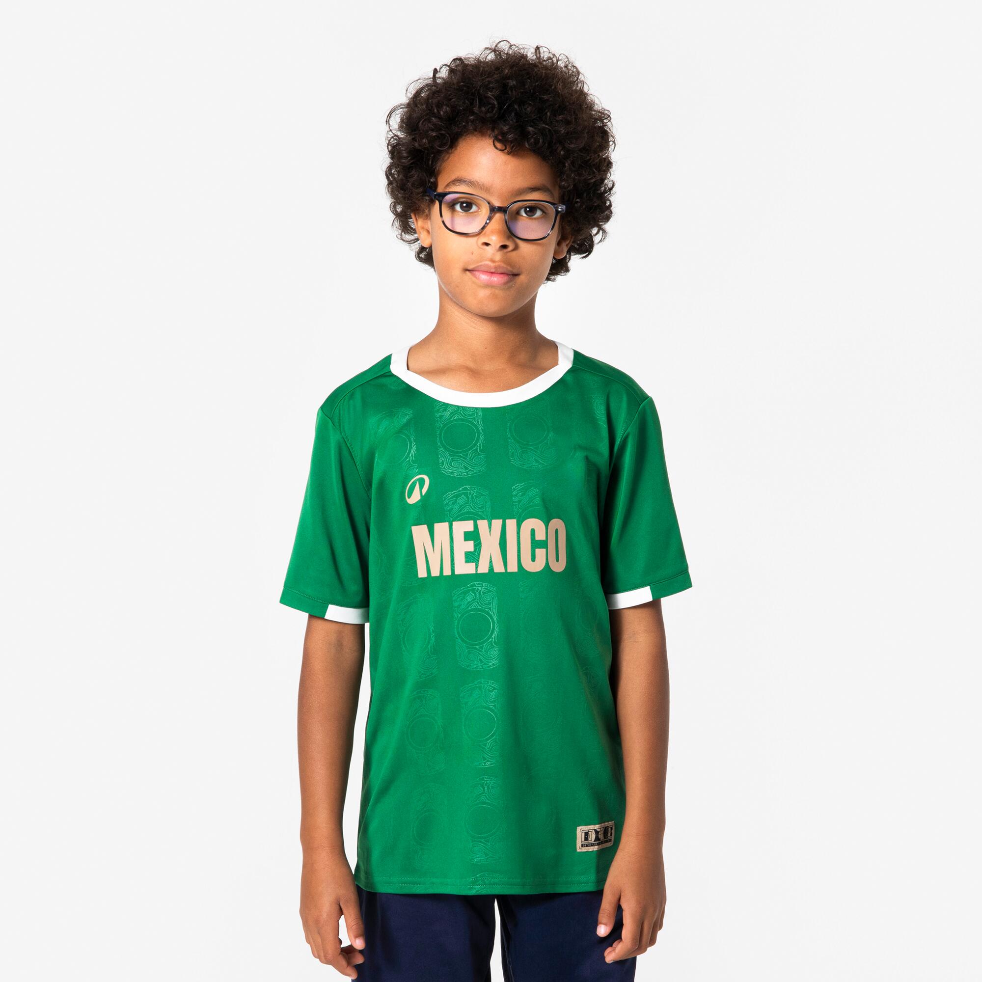 Playera de futbol de aficionado de México para niño 2/8