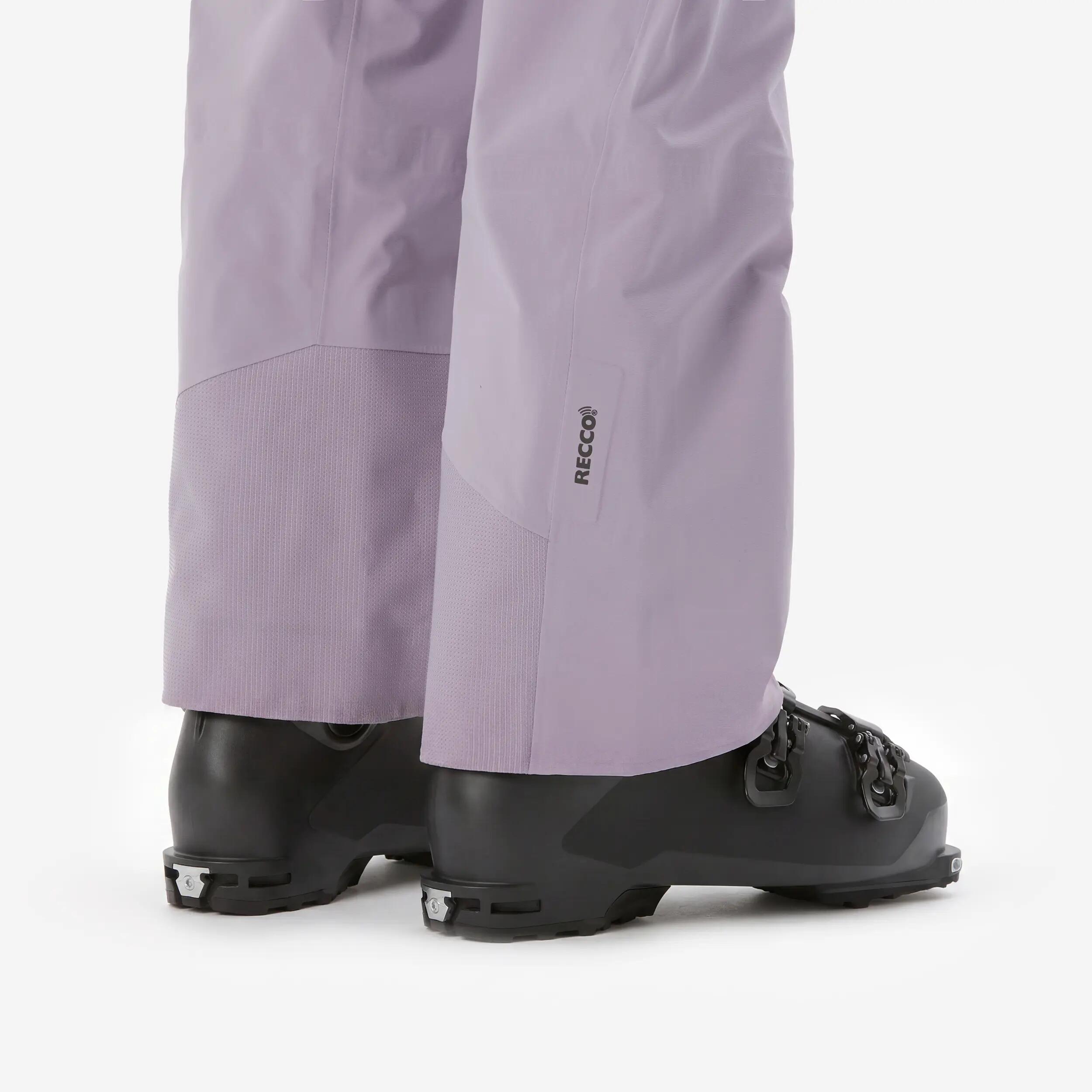 Pantalon de ski freeride imperméable femme, FR900 violet 9/13