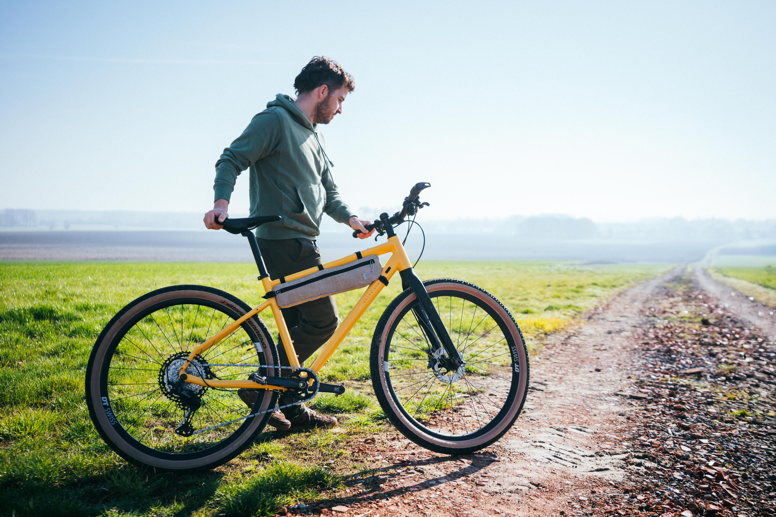 Borsa da telaio bikepacking 2,5 litri lino 7/7