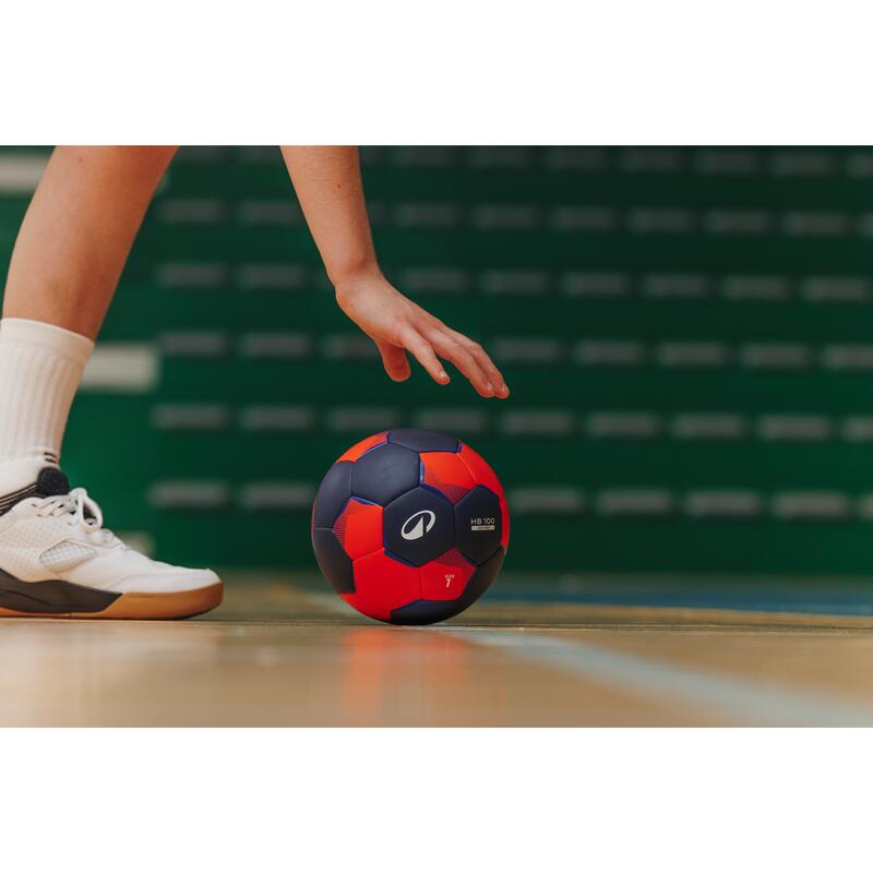 Minge de handbal mărimea 1, HB 100 Easygrip Albastru Portocaliu