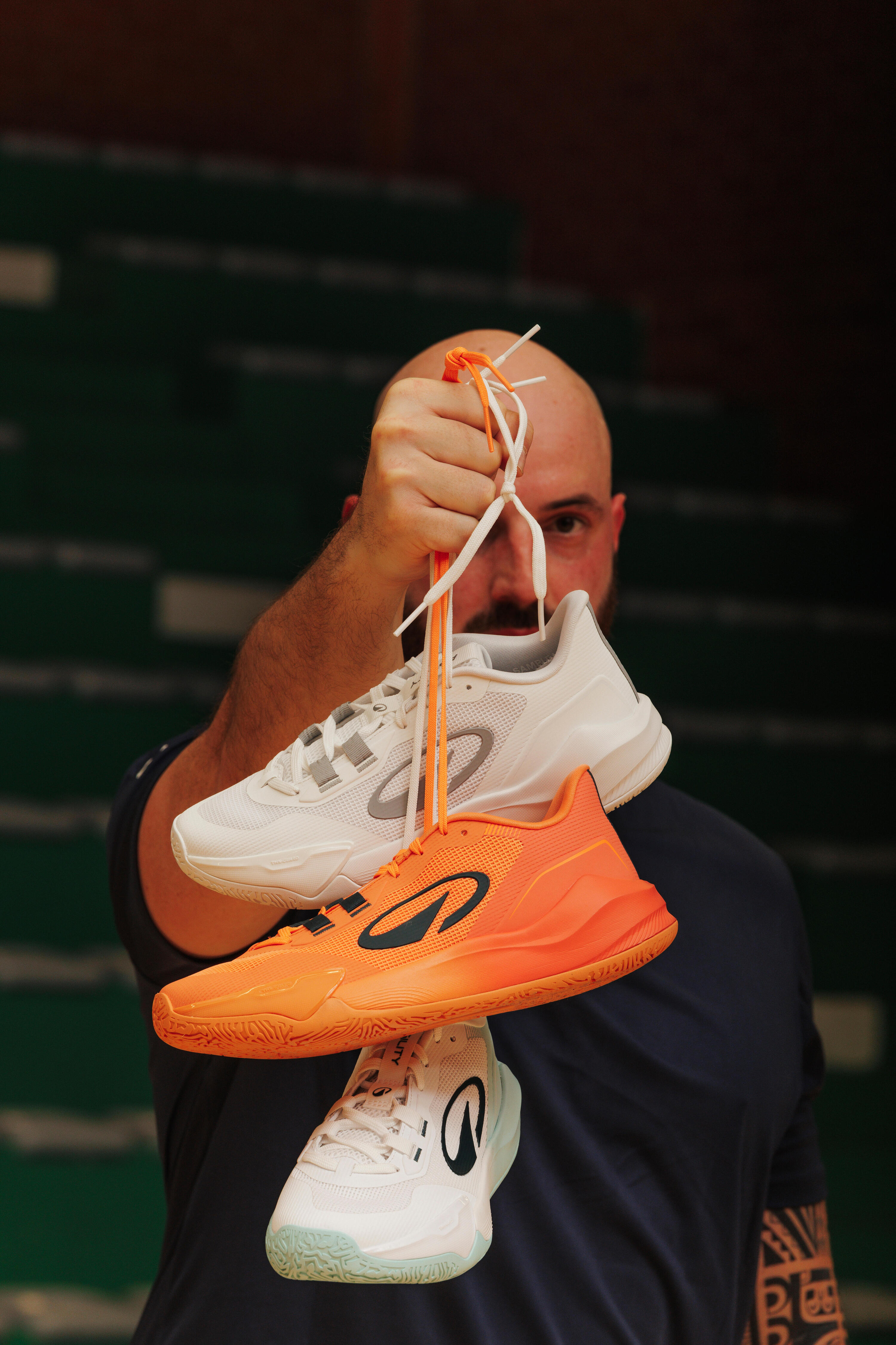 Adult Handball Shoes, HB 500 Agility - White 3/14