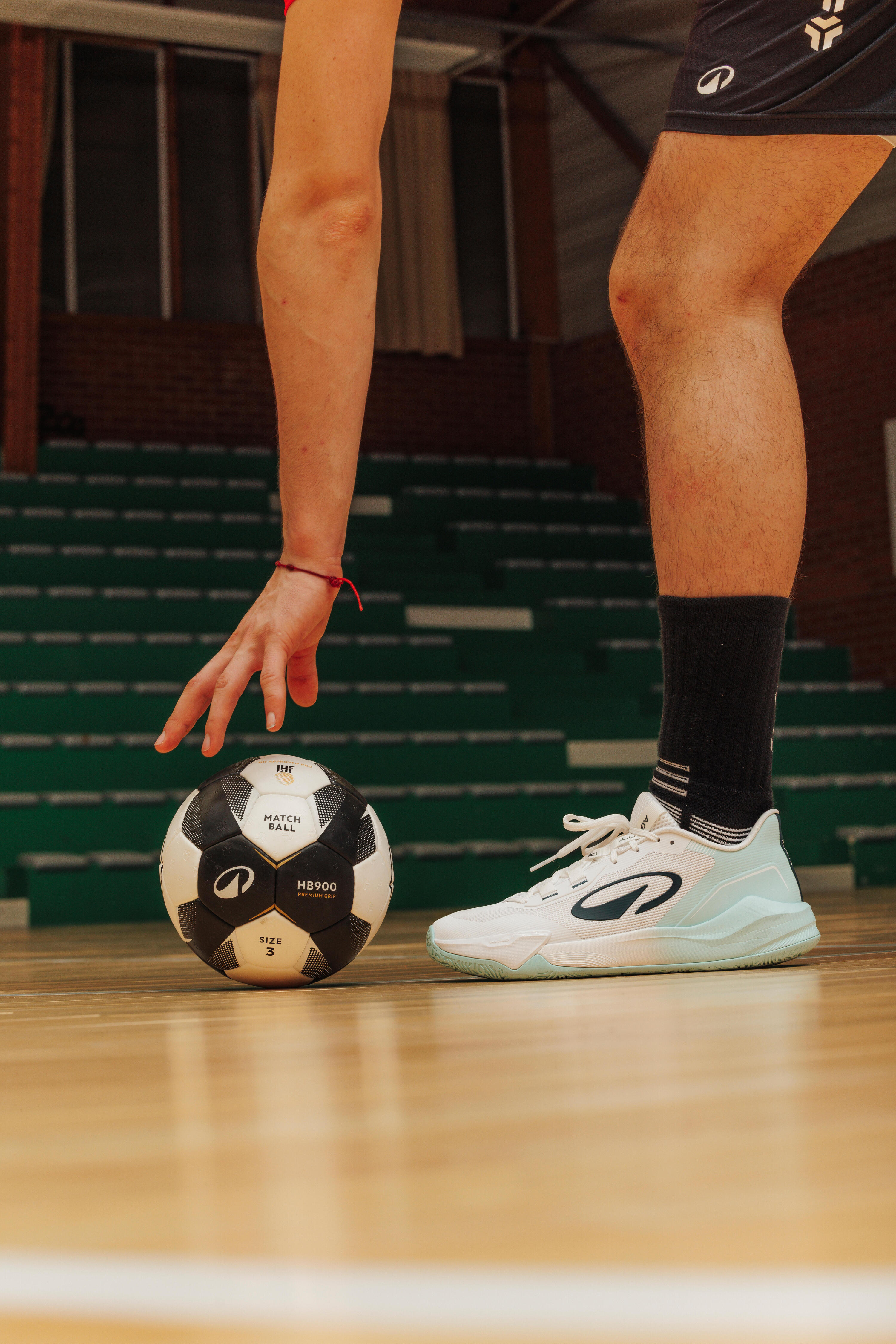 Damen/Herren Handballschuhe - HB500 Agility weiß/blau  5/12
