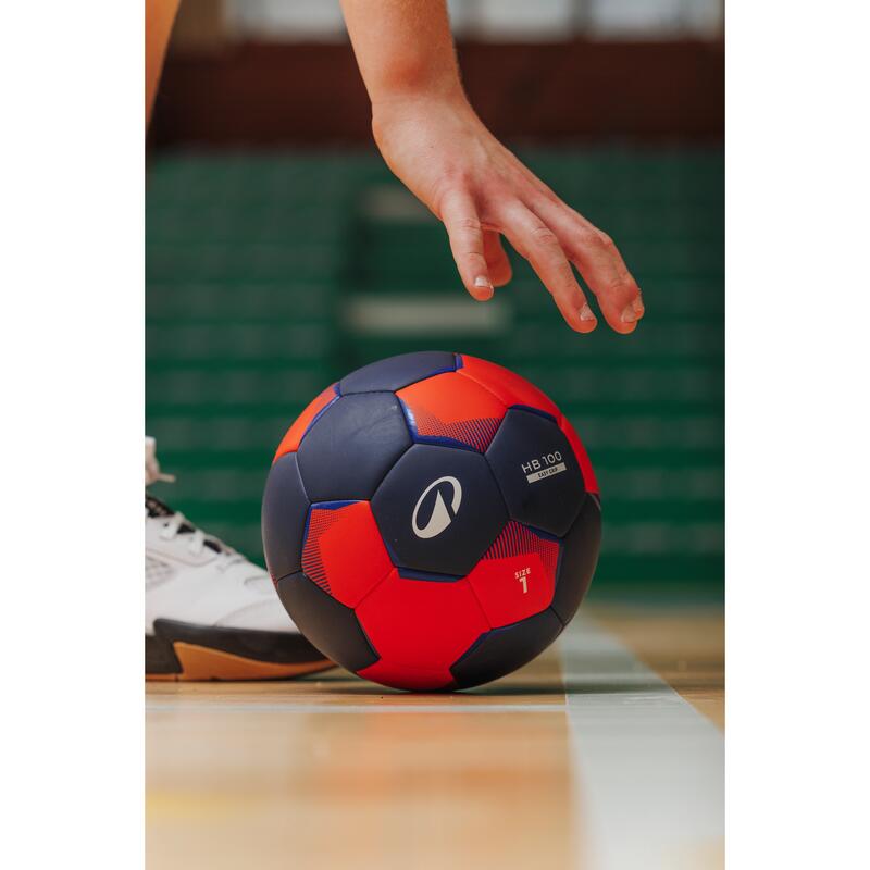 Minge de handbal mărimea 1, HB 100 Easygrip Albastru Portocaliu